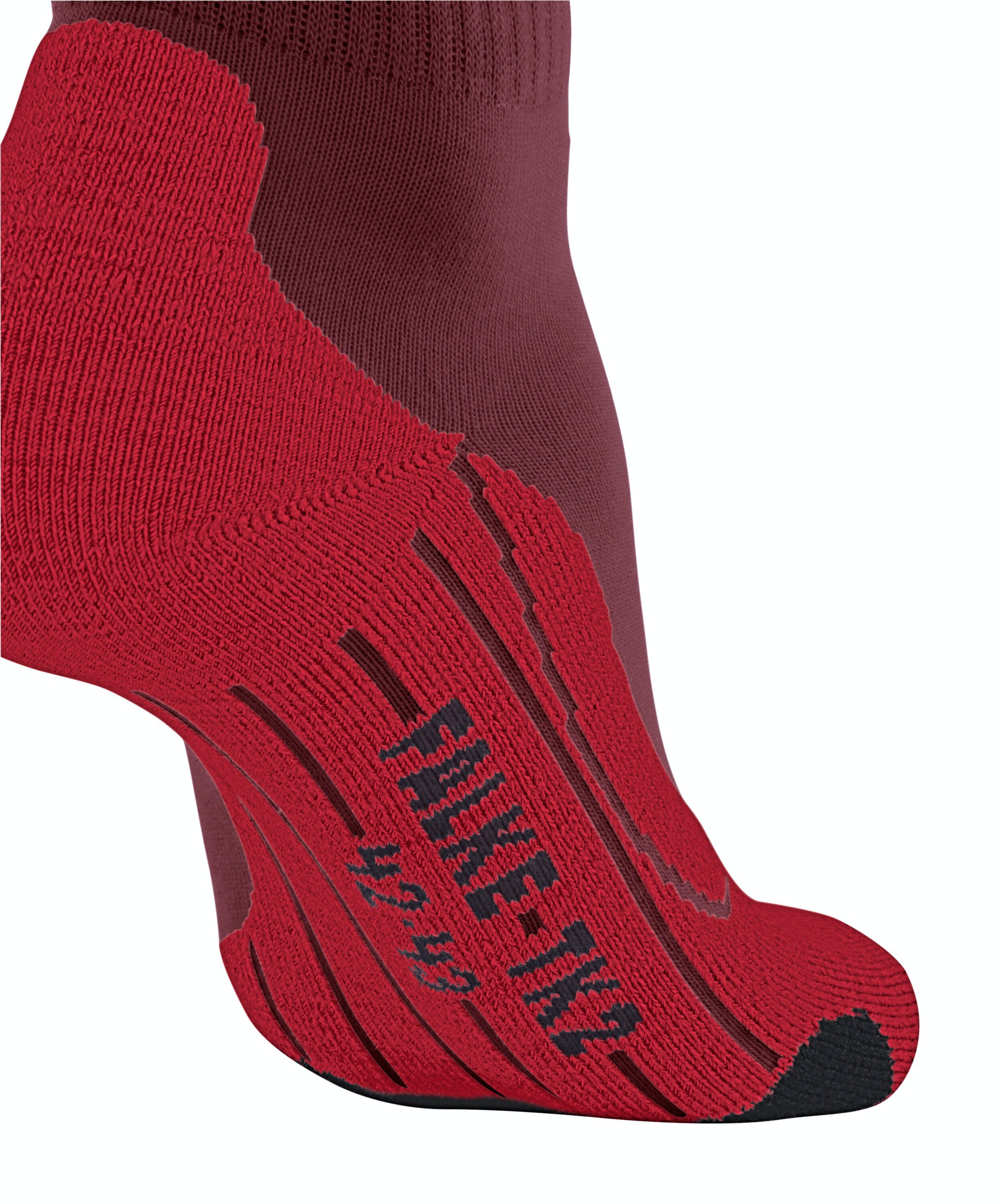 FALKE TK2 Explore Short dames trekking sokken kort, donkerrood (merlot)