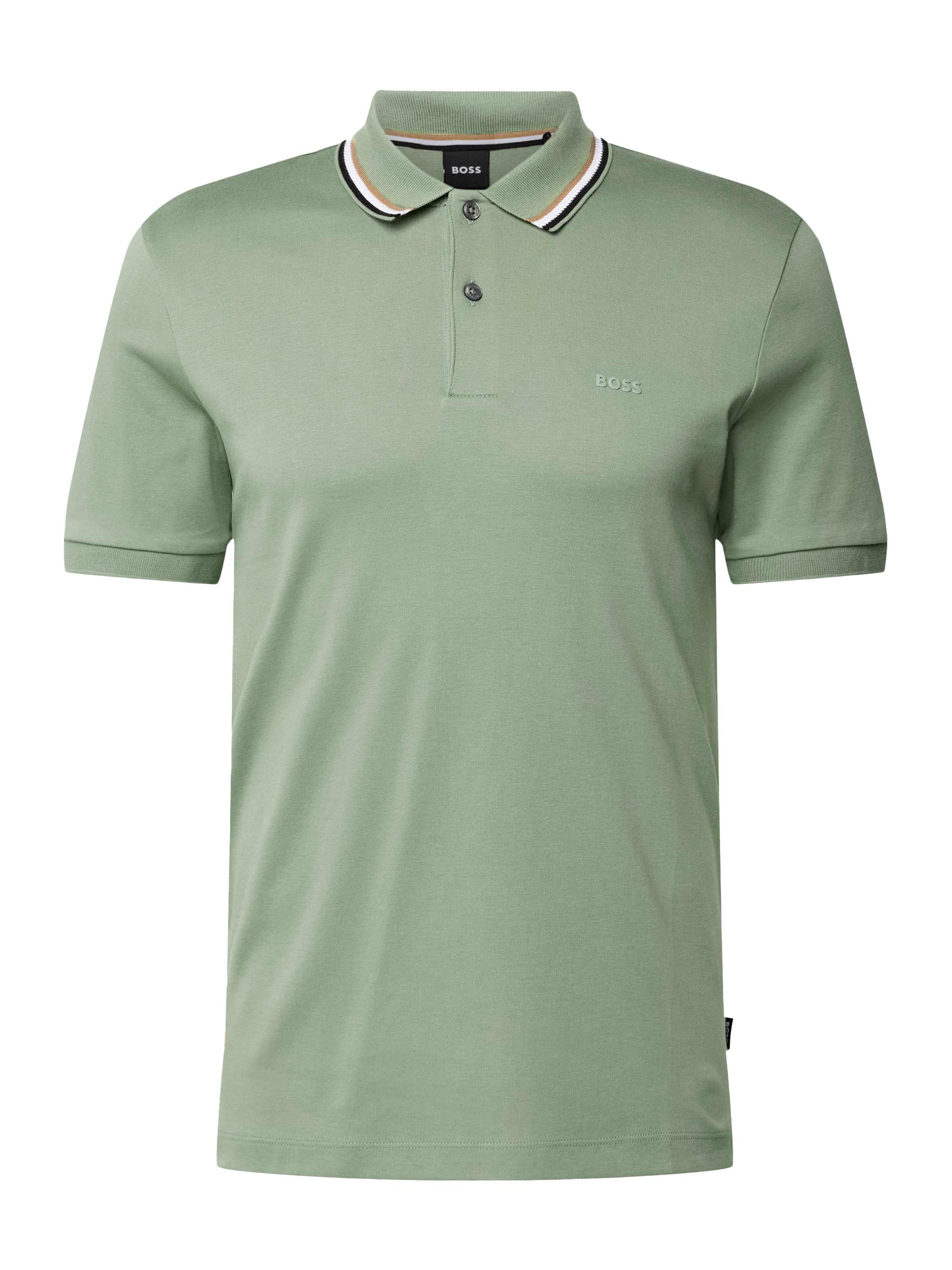 BOSS Penrose slim fit polo, jersey, lichtgroen