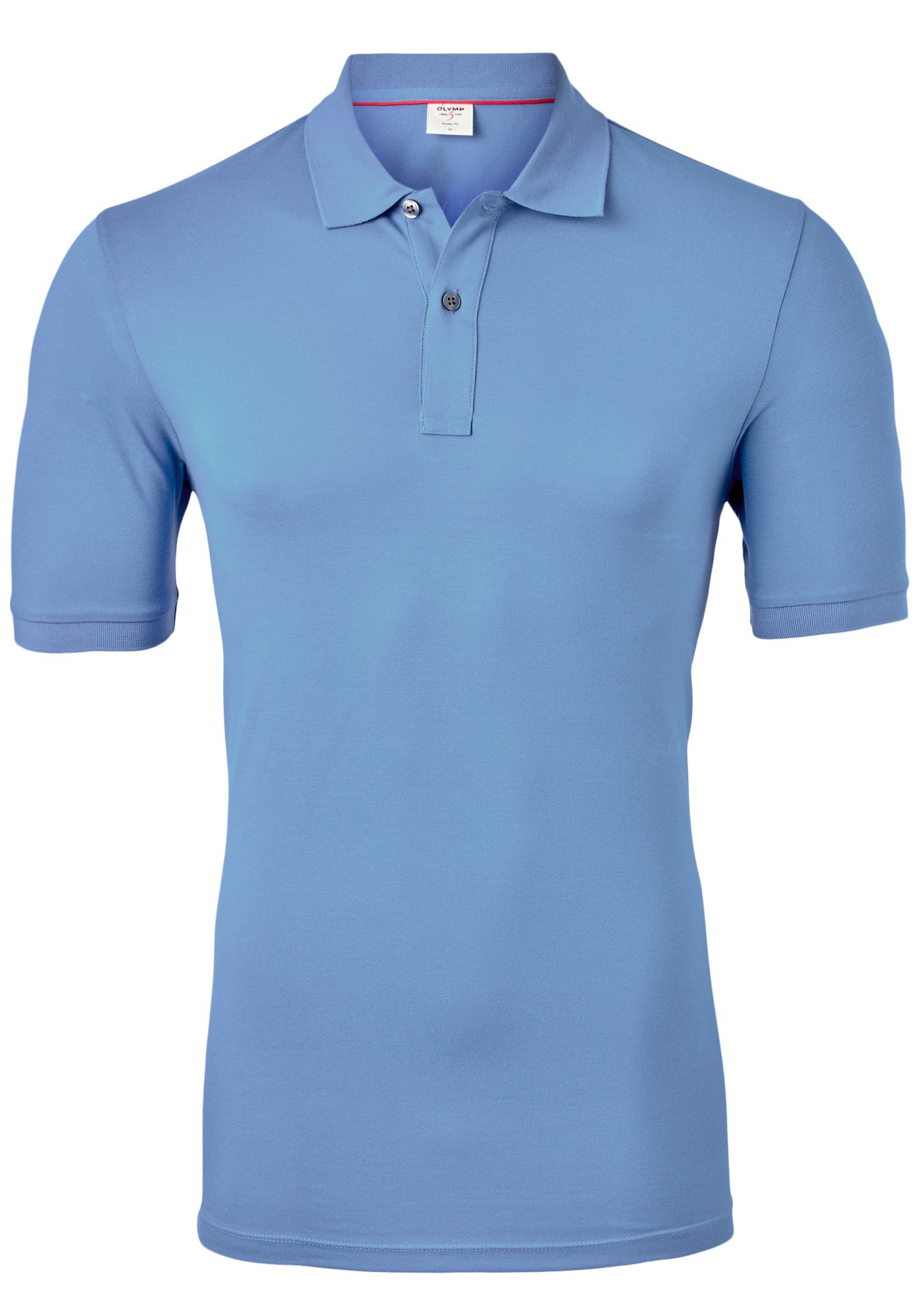 OLYMP Level 5 body fit poloshirt, stretch, lichtblauw