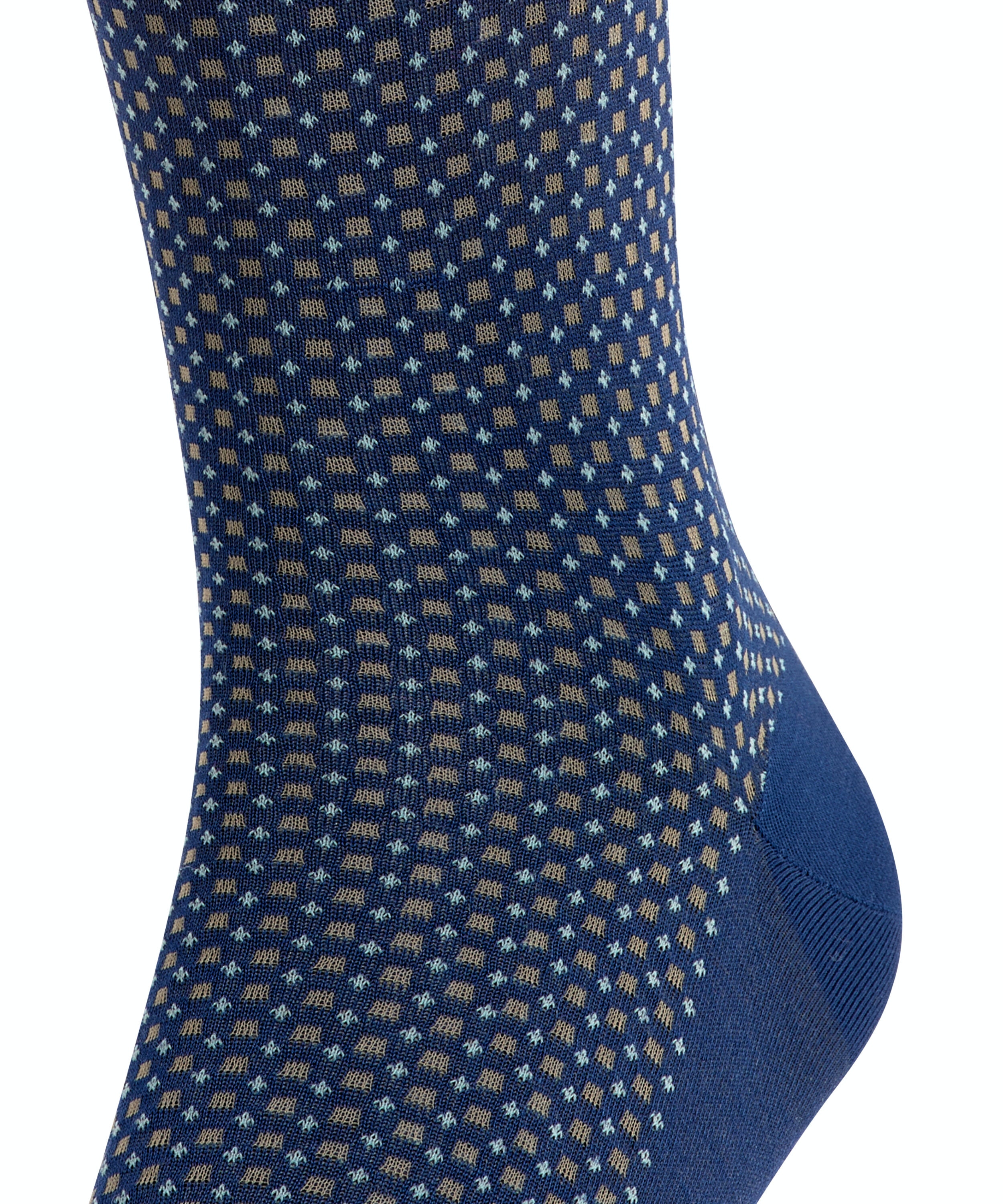 FALKE Uptown Tie heren kniekousen, blauw (royal blue)