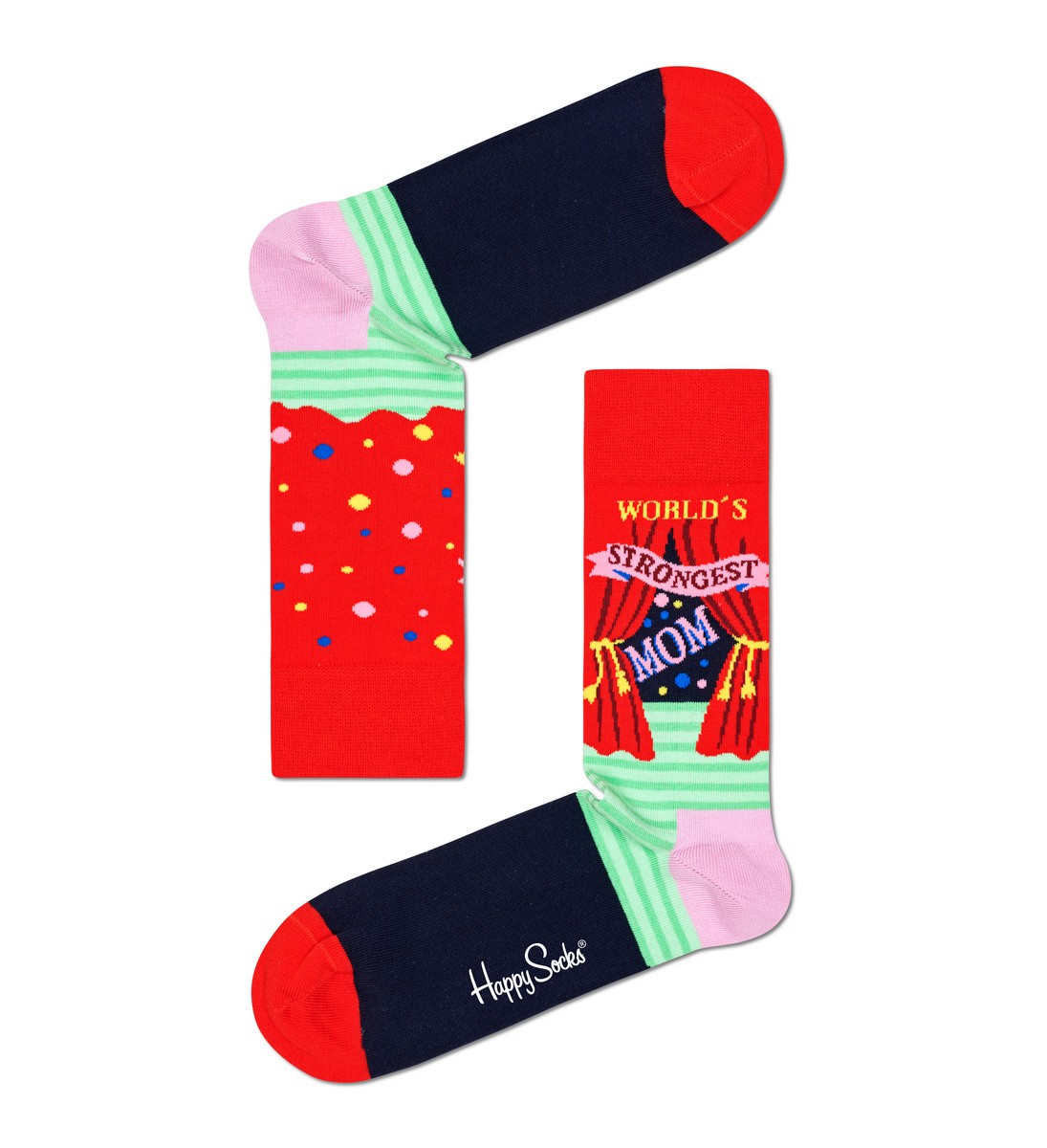 Happy Socks World´s Strongest Mom Sock, unisex sokken