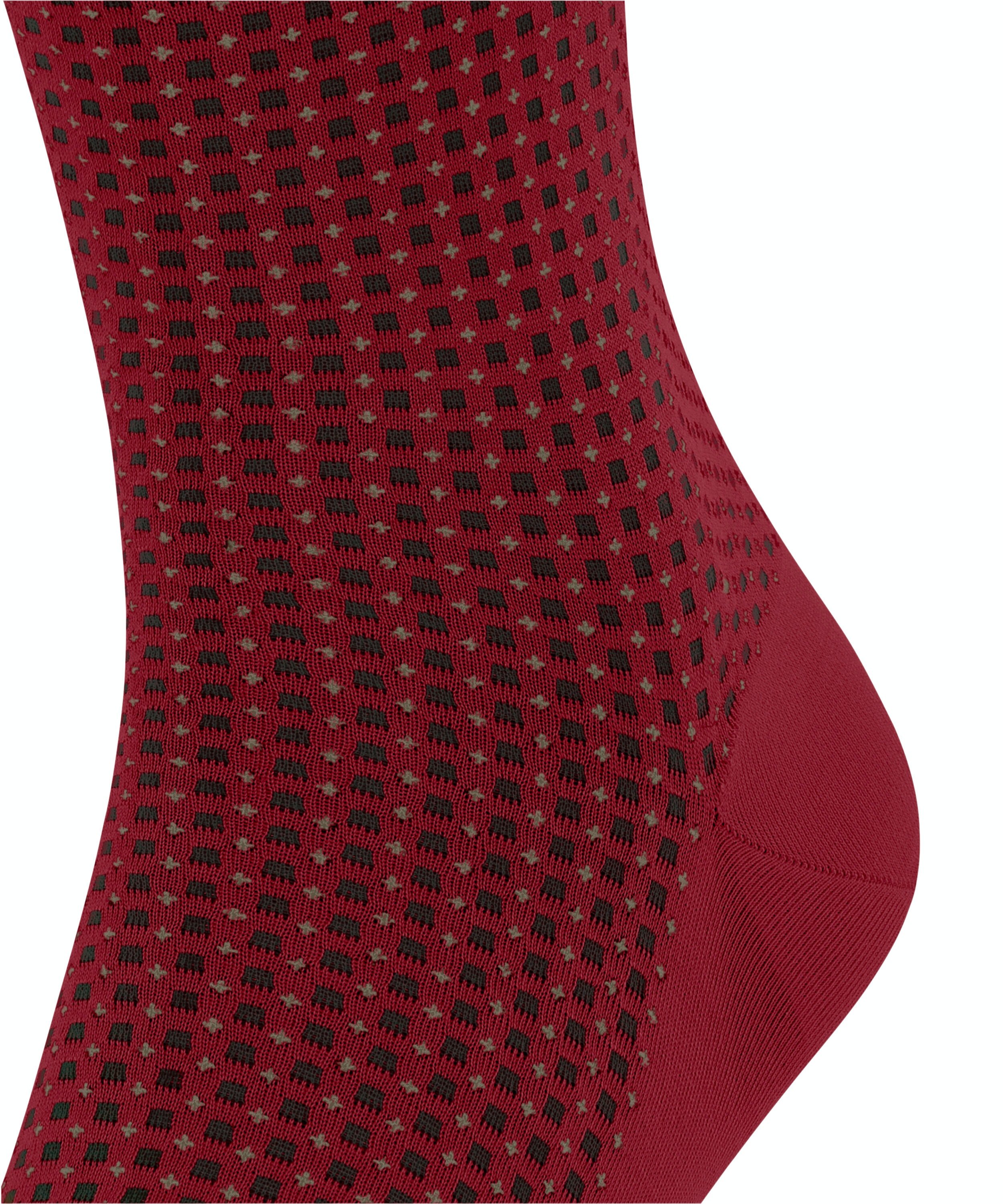 FALKE Uptown Tie herensokken, rood (scarlet)