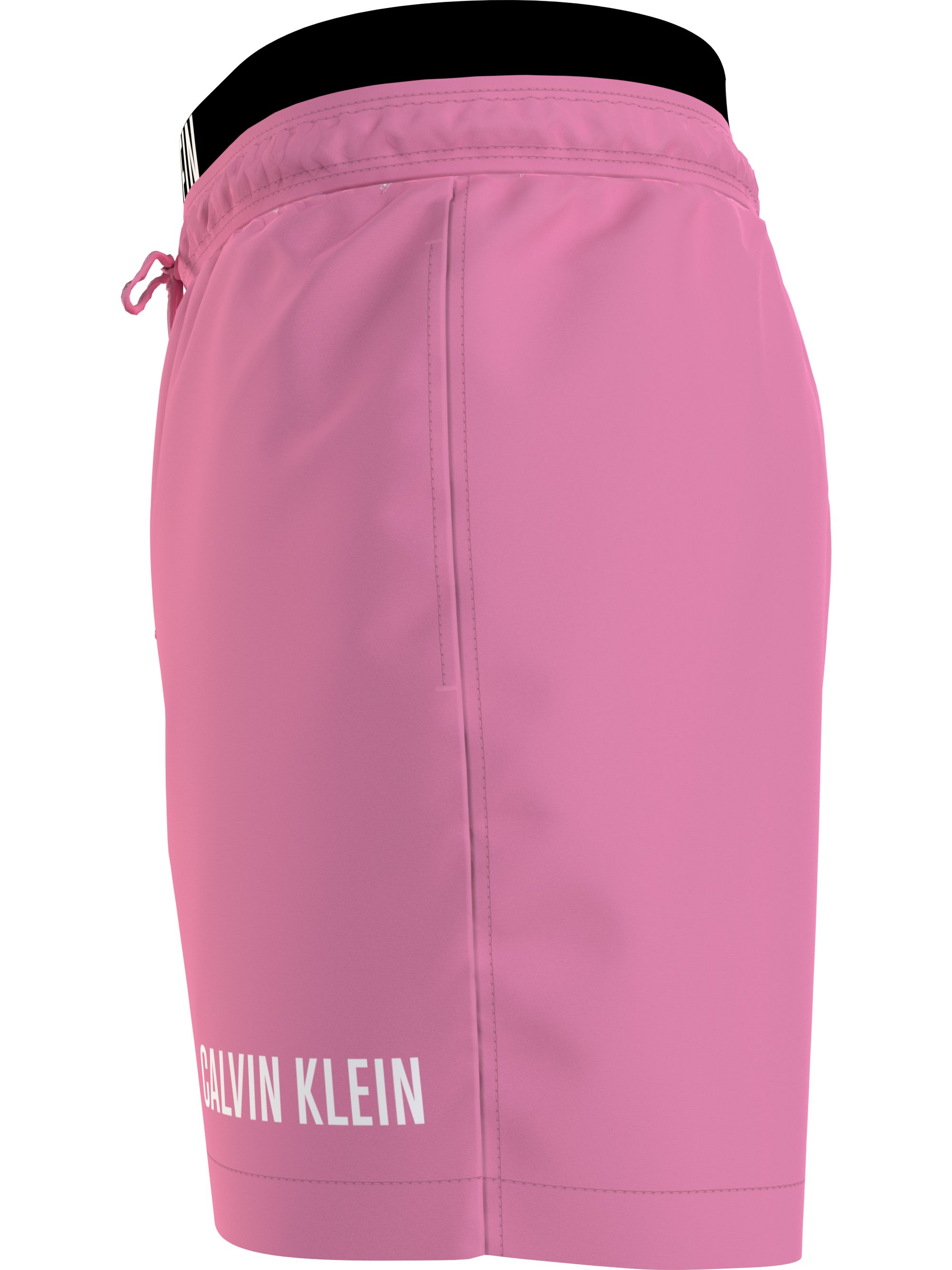 Calvin Klein Medium Drawstring double waistband swimshort, heren zwembroek, roze