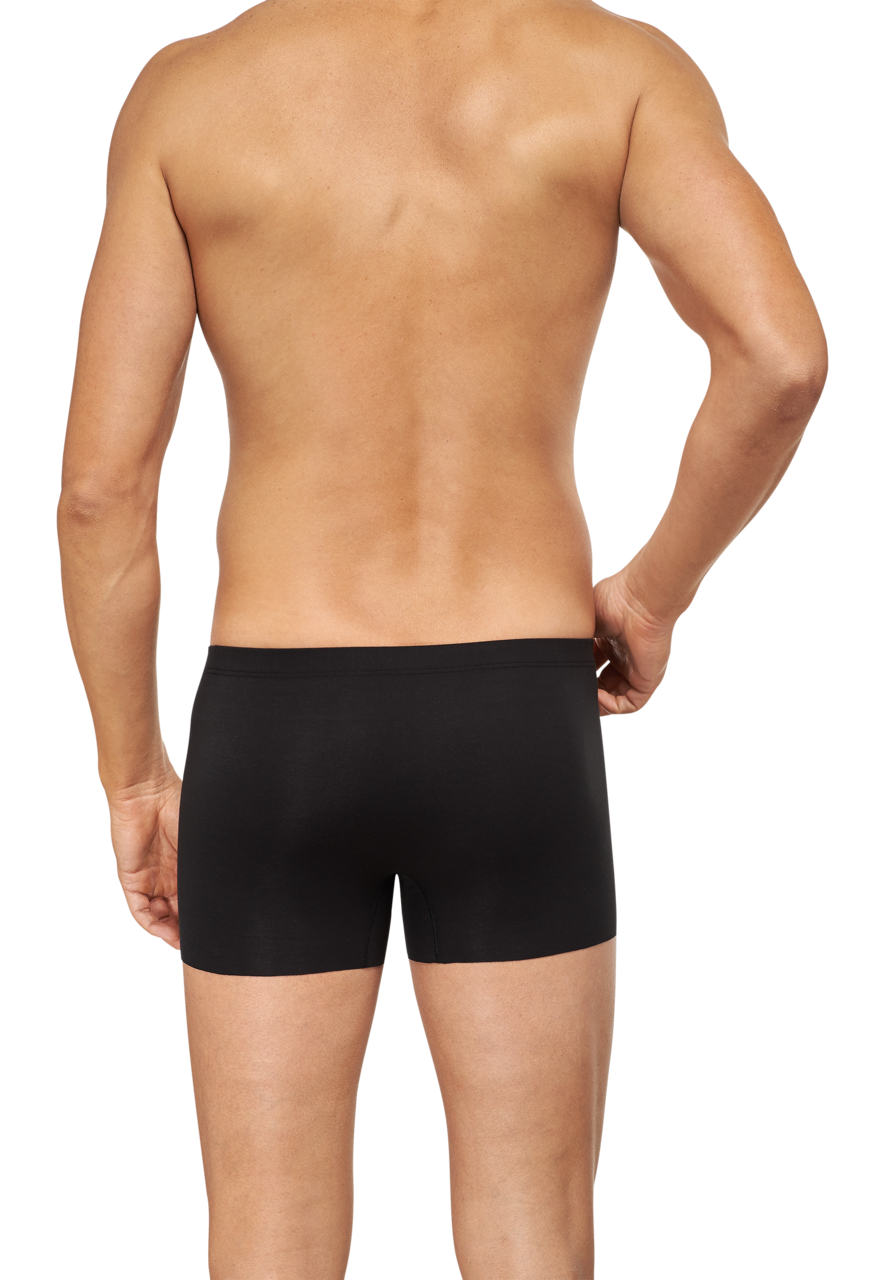 SCHIESSER Laser Cut boxer (1-pack), heren short interlock naadloos zwart