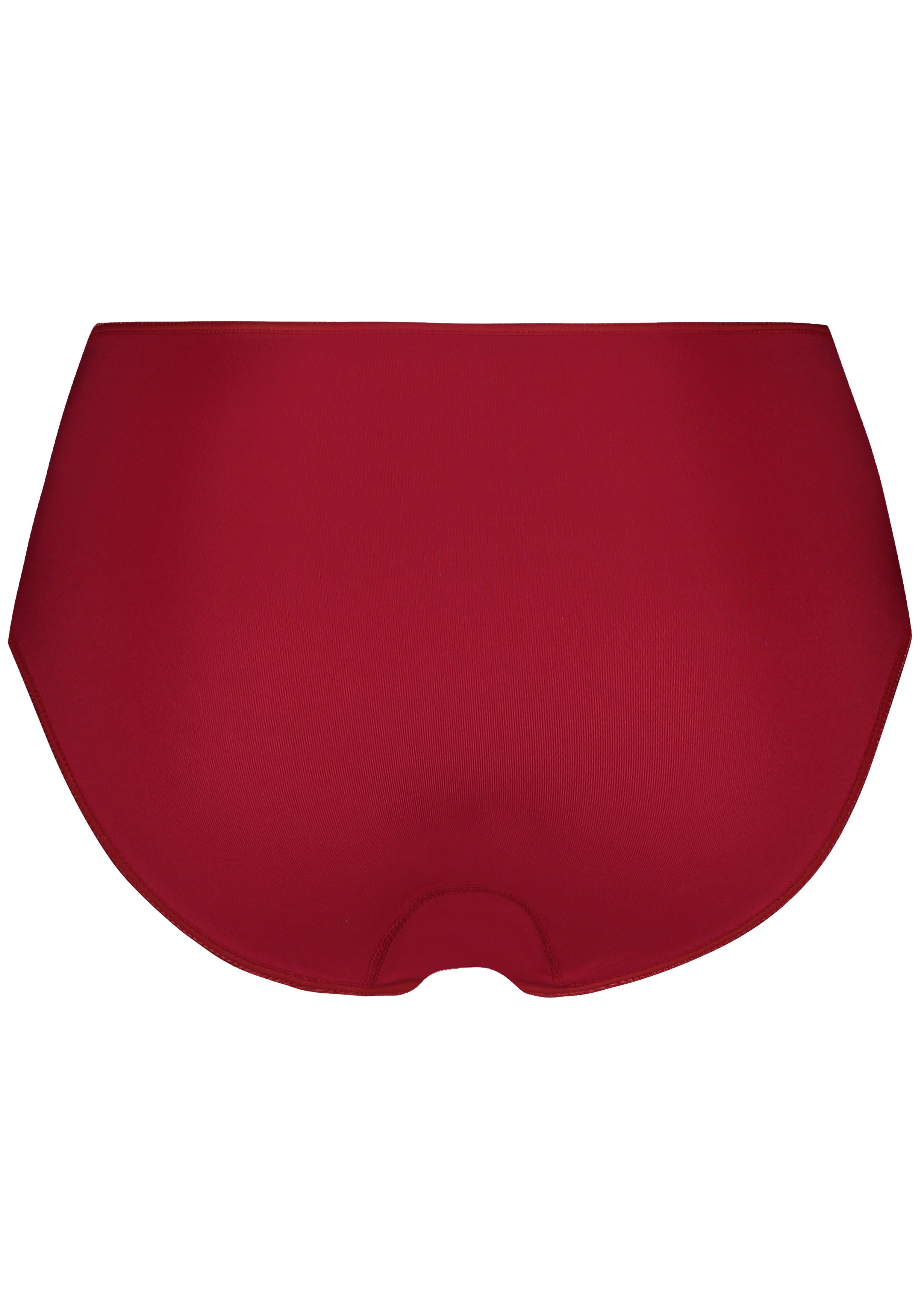 RJ Bodywear Pure Color dames midi brief, donkerrood