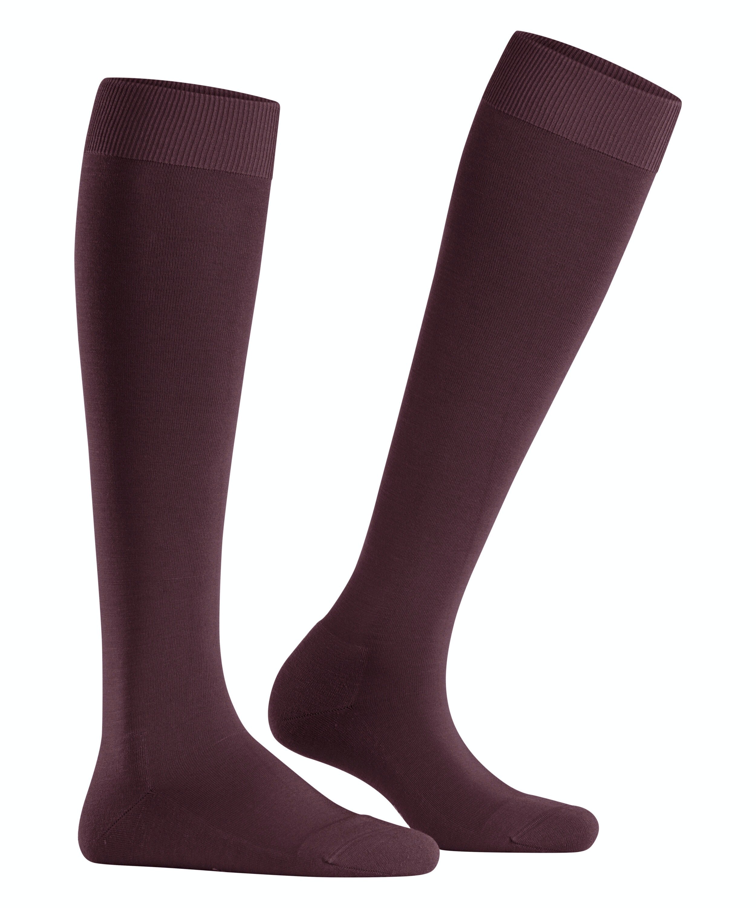 FALKE ClimaWool dames kniekousen, donkerrood (barolo)