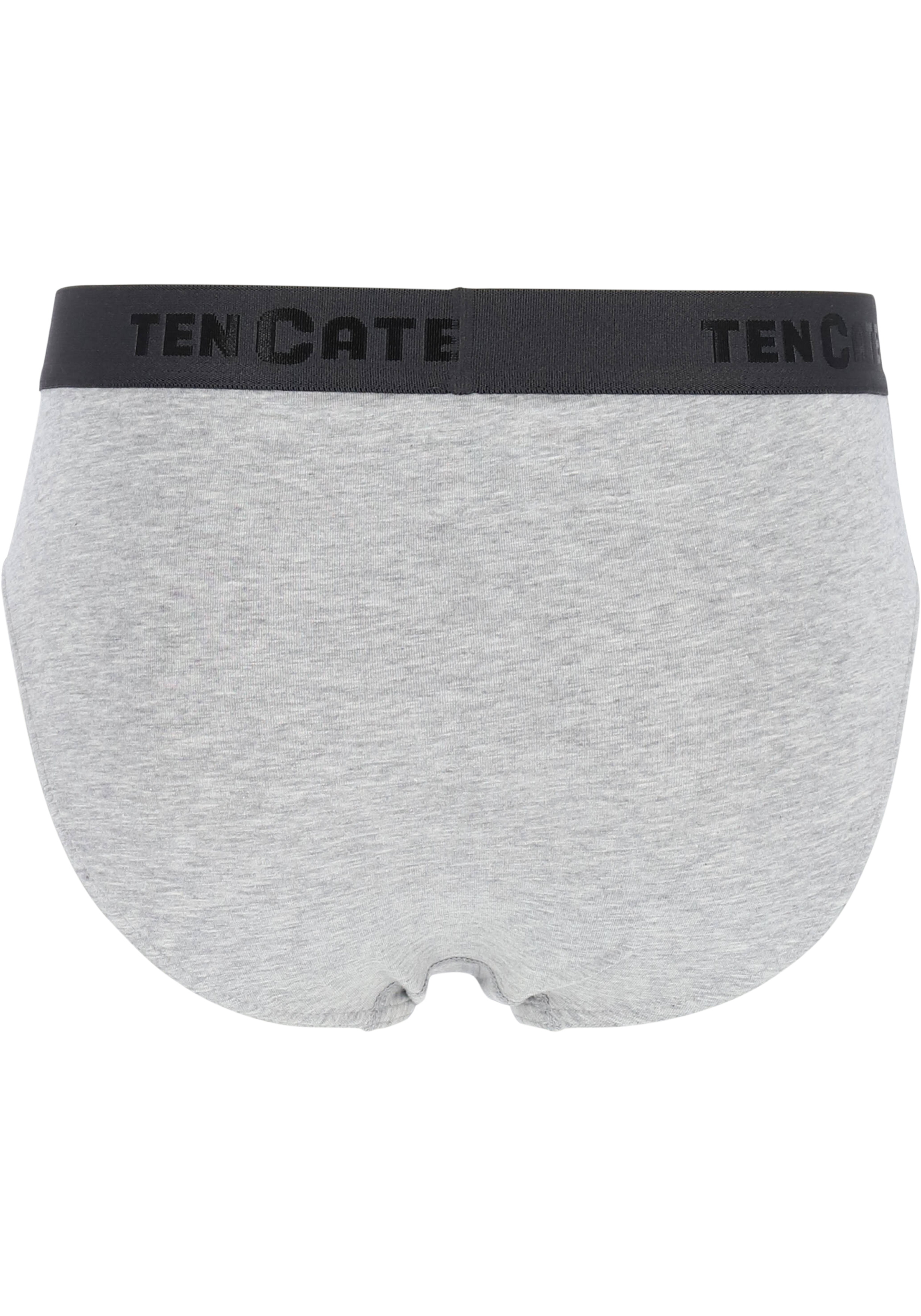 TEN CATE Basics men slip (2-pack), heren sportslips, grijs melange