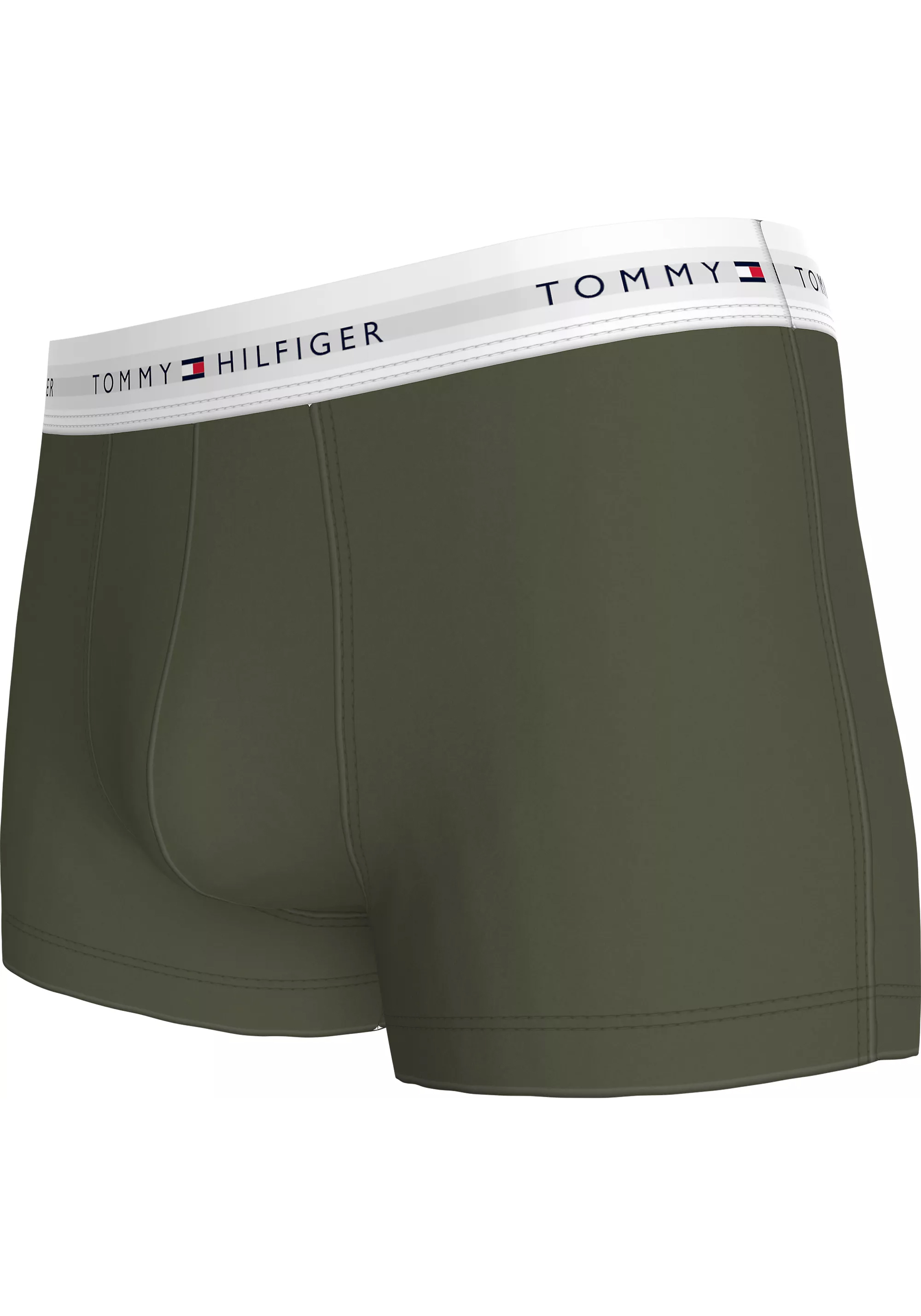 Tommy Hilfiger trunks (3-pack), heren boxers normale lengte, groen, blauw, print