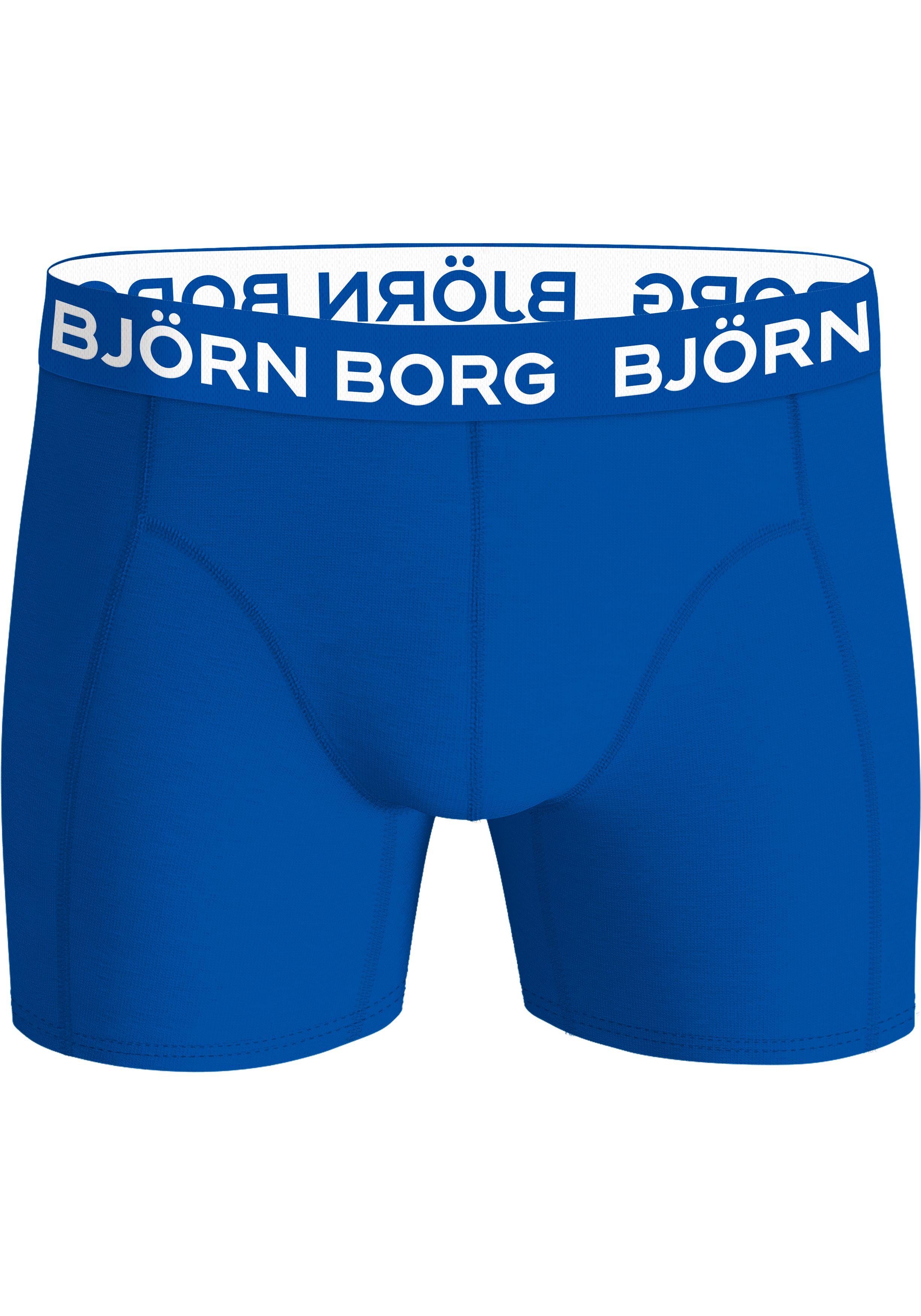 Bjorn Borg Cotton Stretch boxers, heren boxers normale lengte (5-pack), verschillende tinten blauw