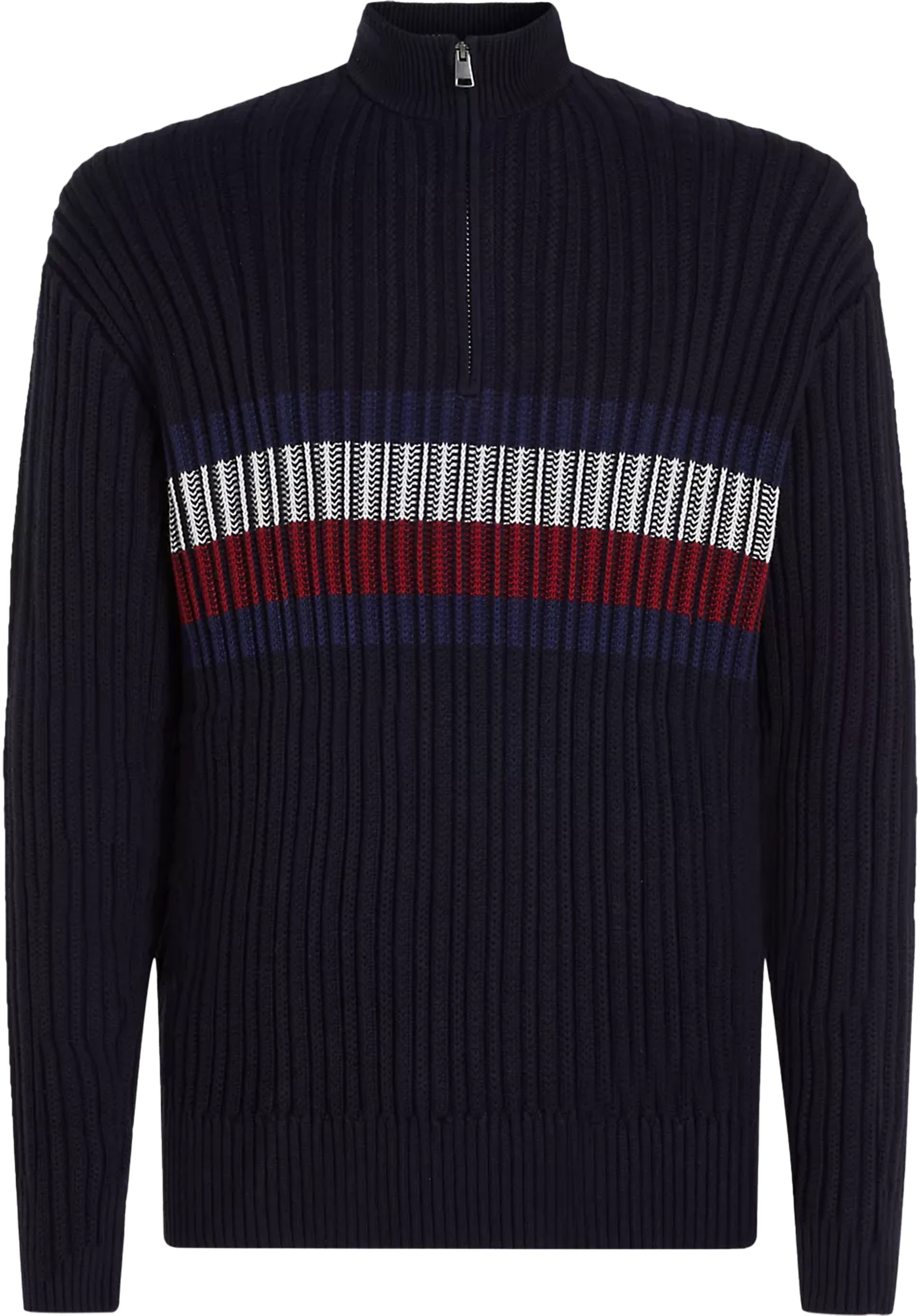 Tommy Hilfiger heren schipperstrui katoen, donkerblauw