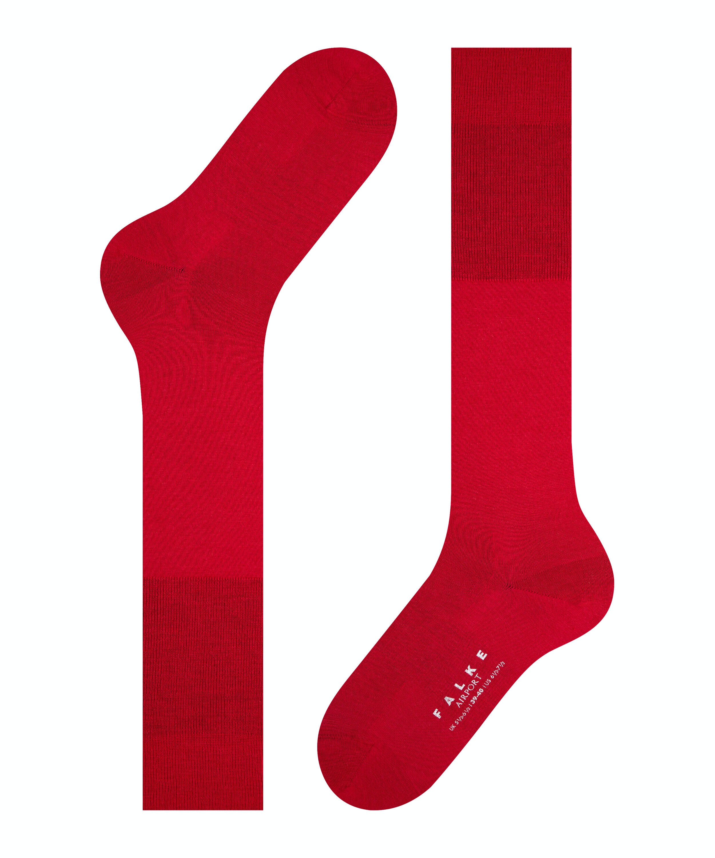 FALKE Airport heren kniekousen, rood (scarlet)