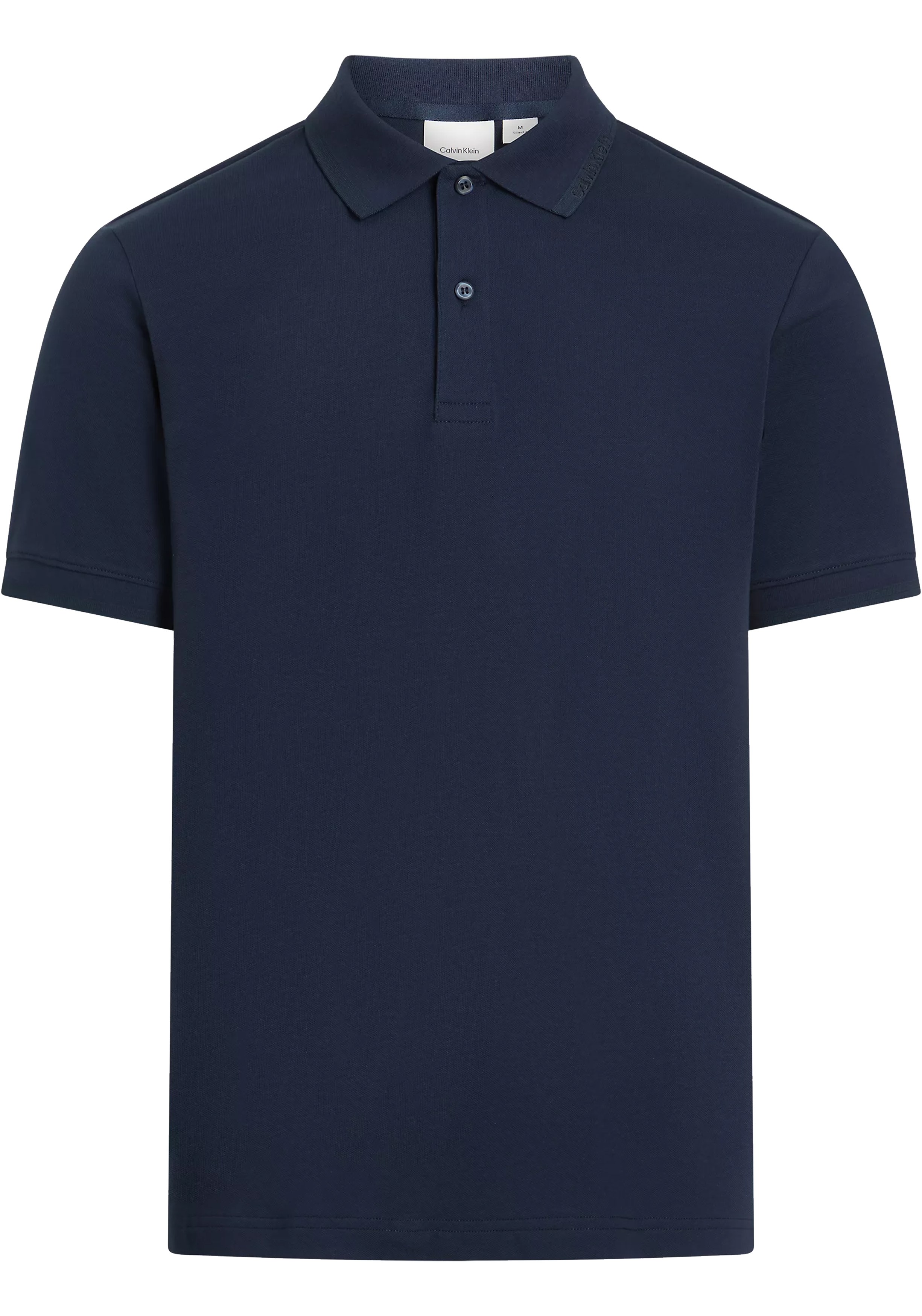 Calvin Klein Thermo Tech Pique Slim Polo, heren poloshirt, donkerblauw