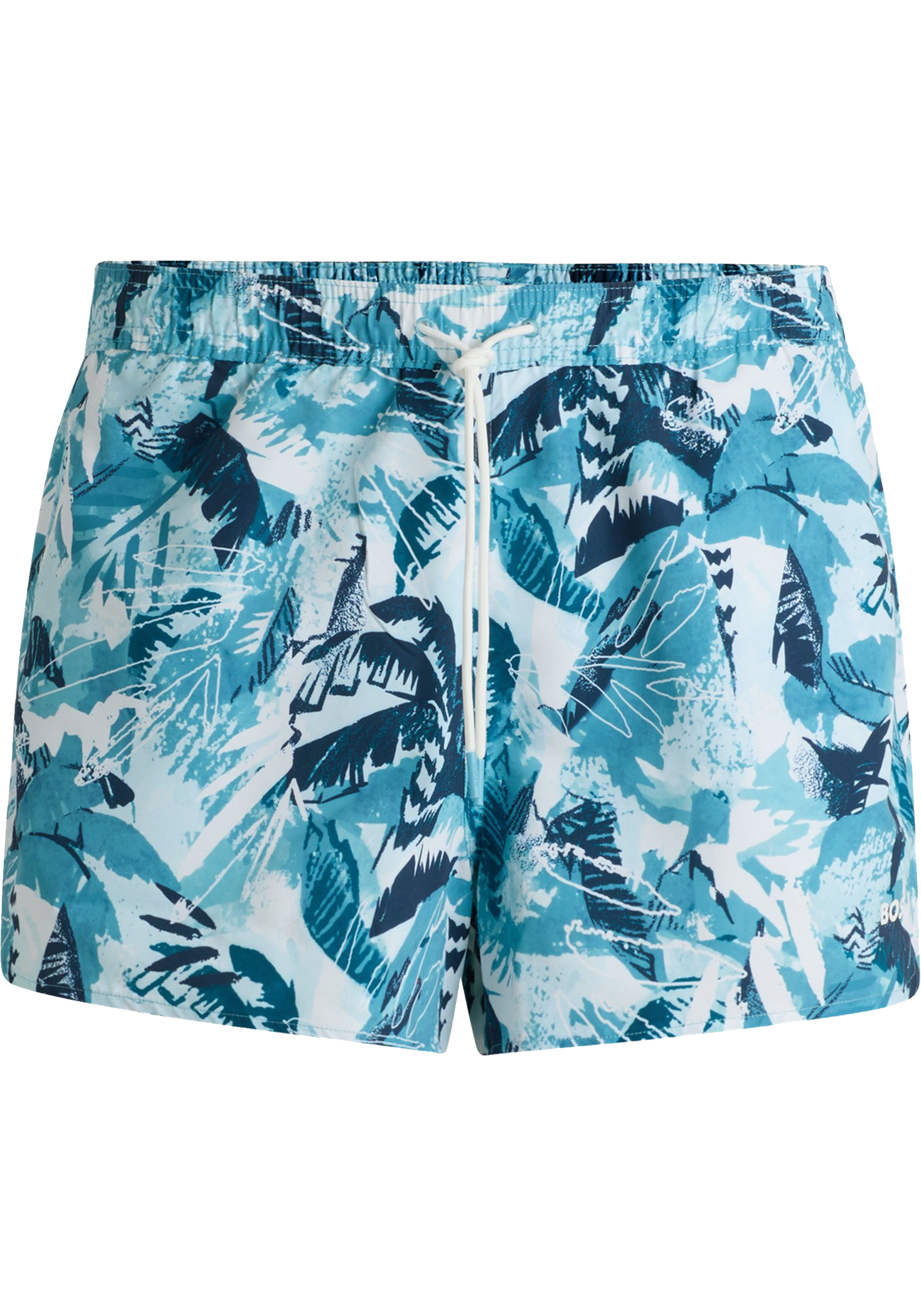 HUGO BOSS Cala swim shorts, heren zwembroek, lichtblauw dessin