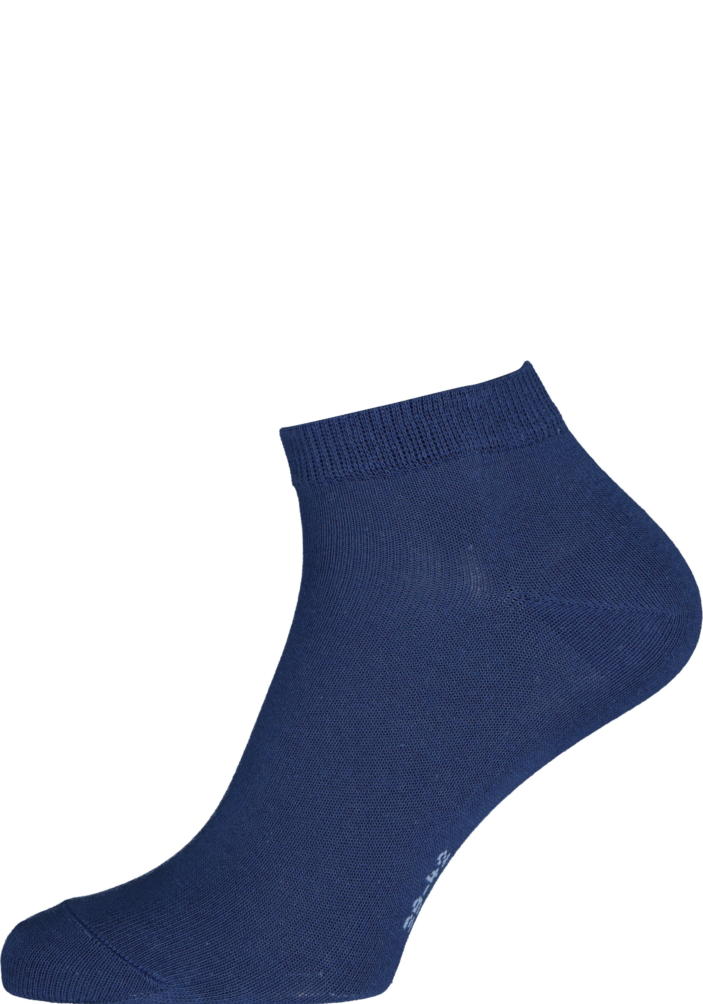 FALKE Happy dames enkelsokken (2-pack), katoen, kobalt blauw (royal blue)