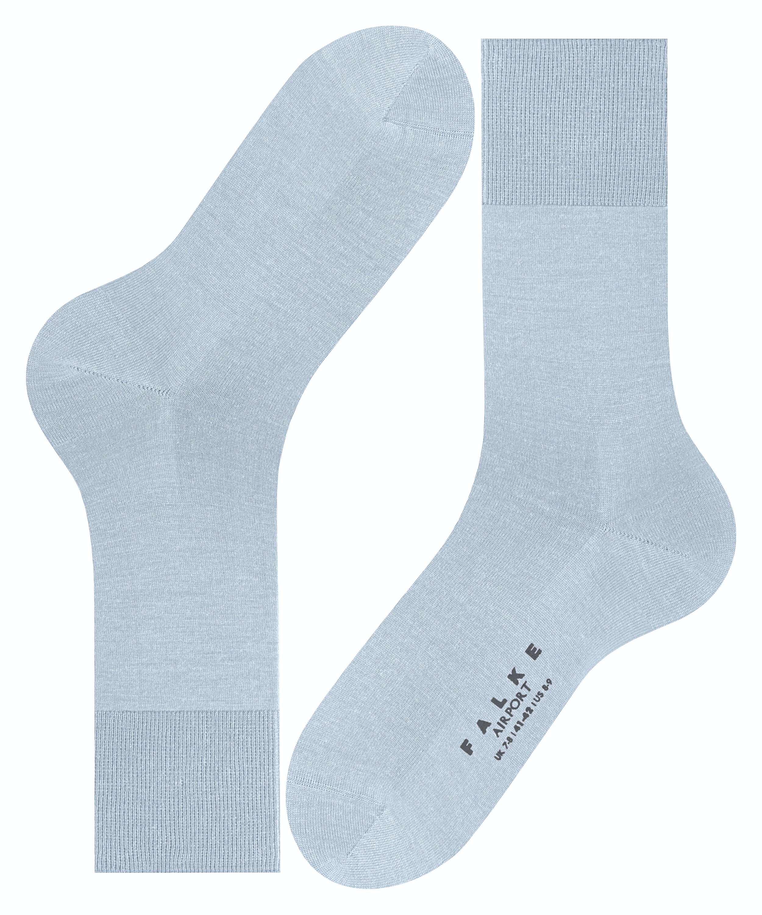 FALKE Airport herensokken, blauw (light blue)