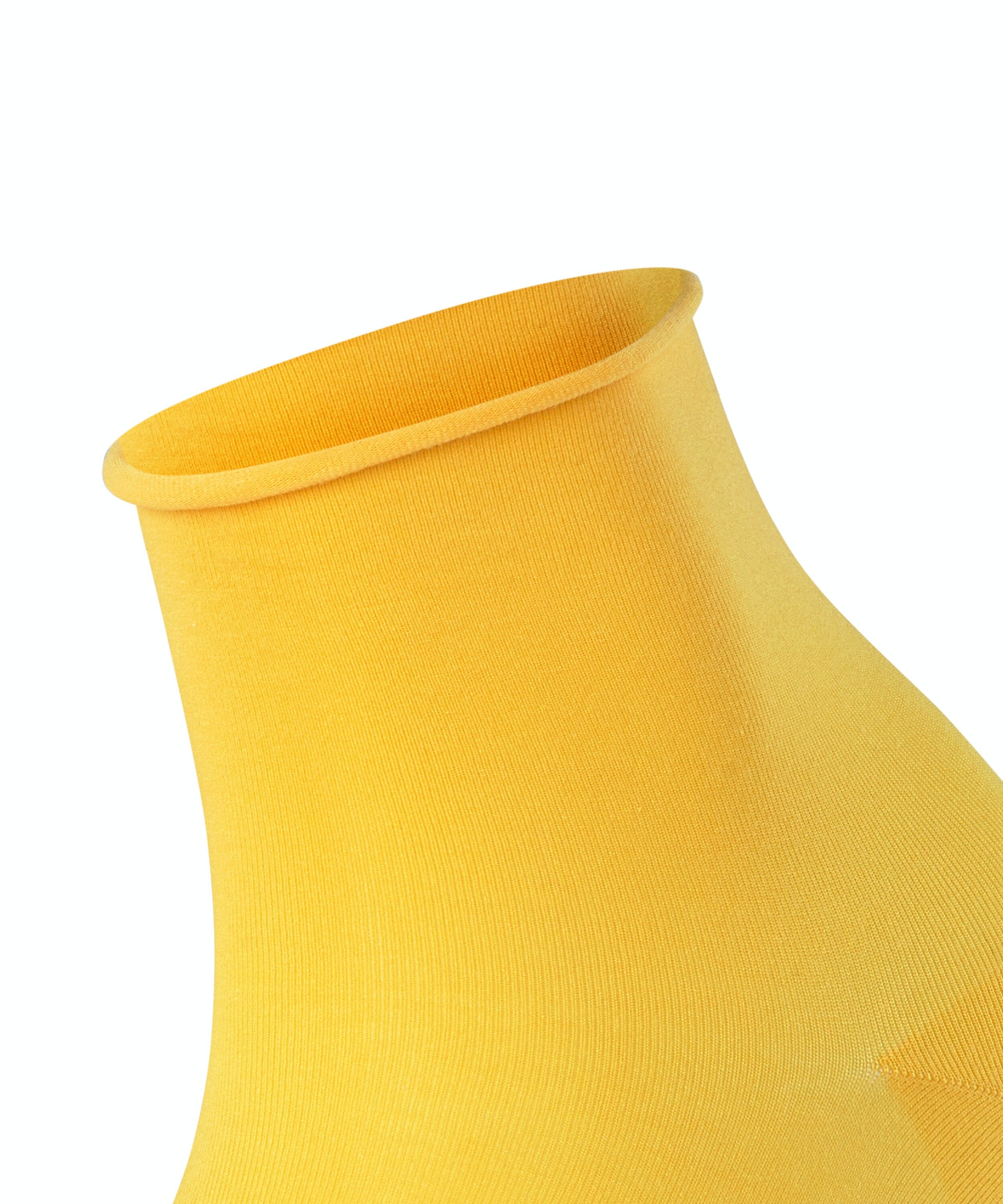 FALKE Cotton Touch damessokken kort, geel (mustard)