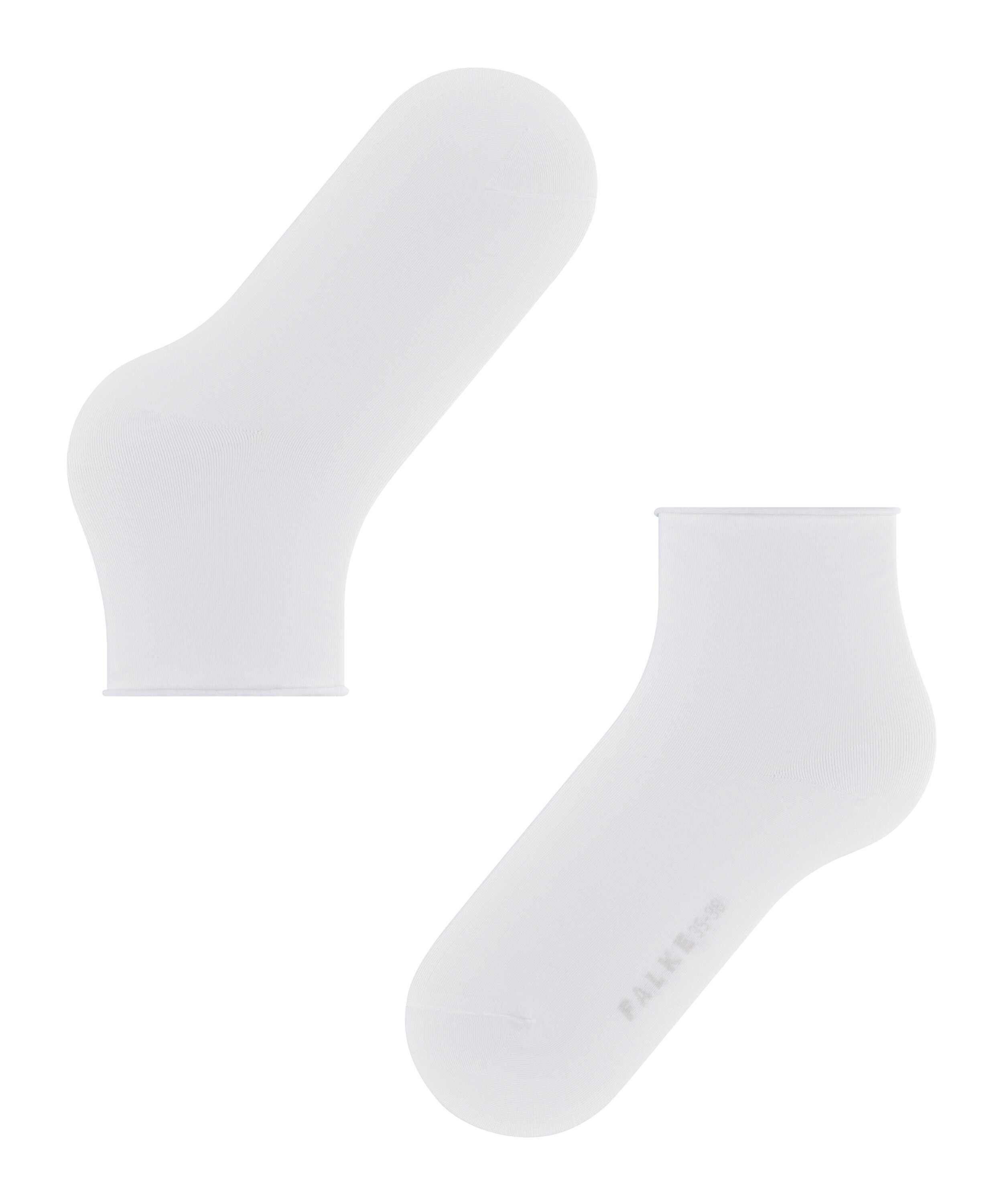 FALKE Cotton Touch damessokken kort, wit (white)