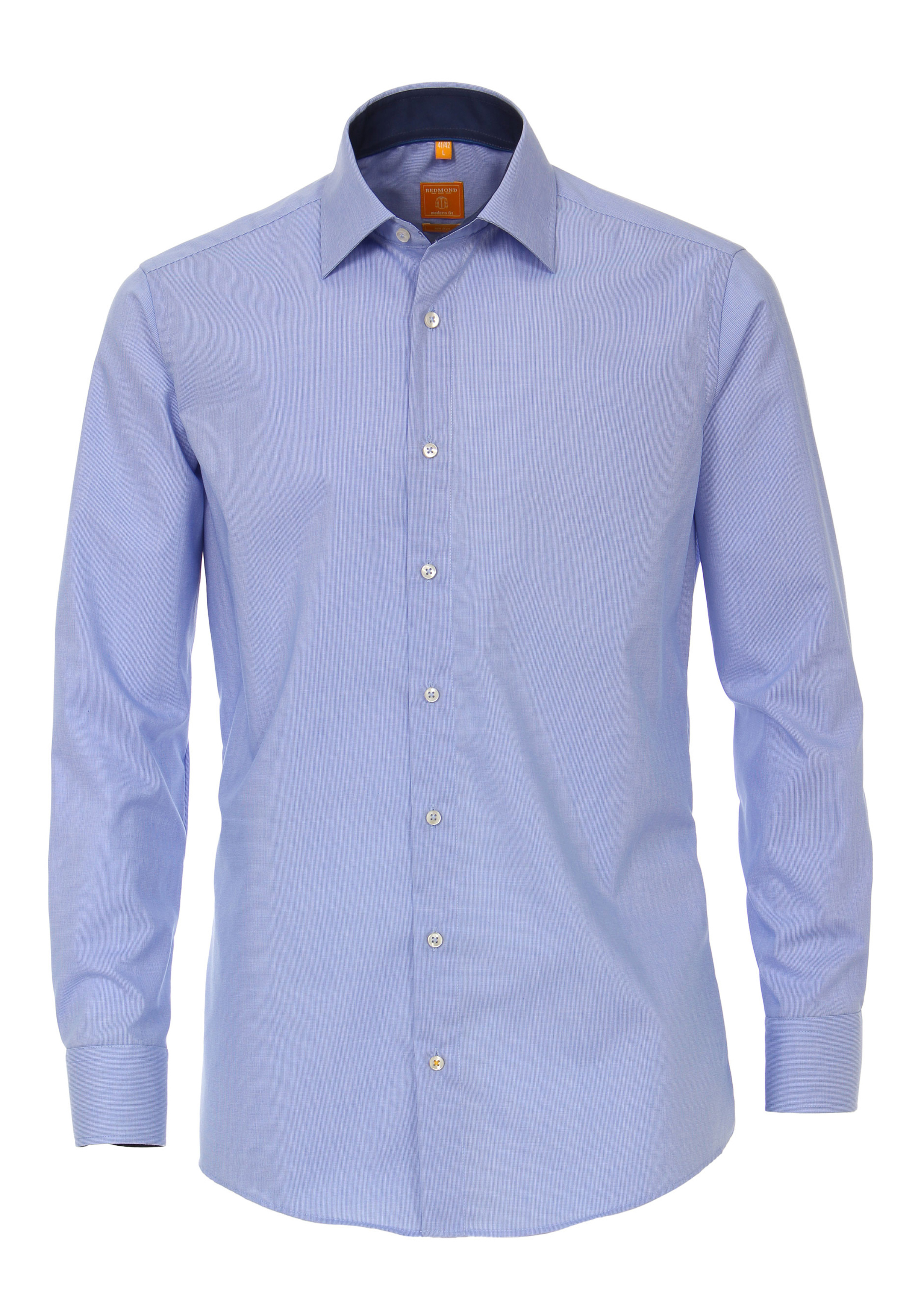 Redmond modern fit overhemd, blauw 