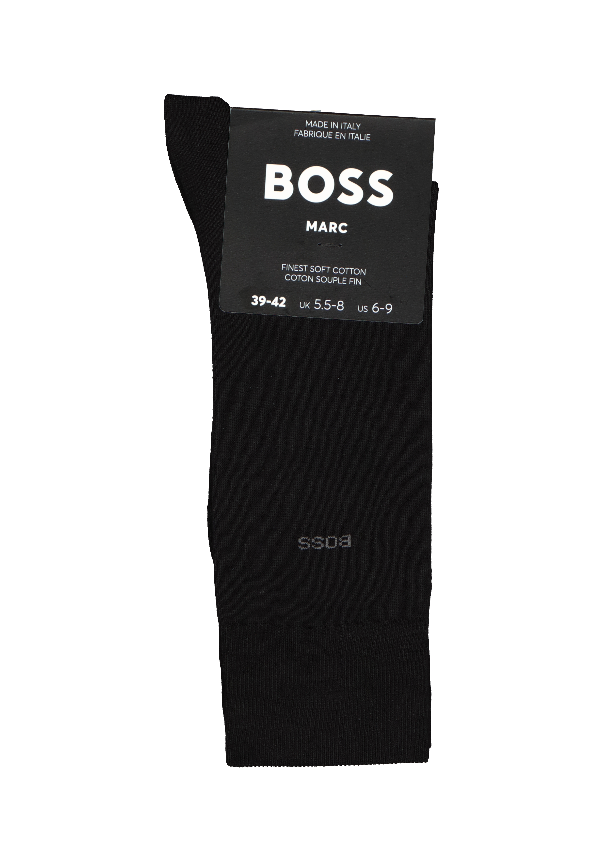 BOSS Marc uni (1-pack), herensokken katoen, zwart