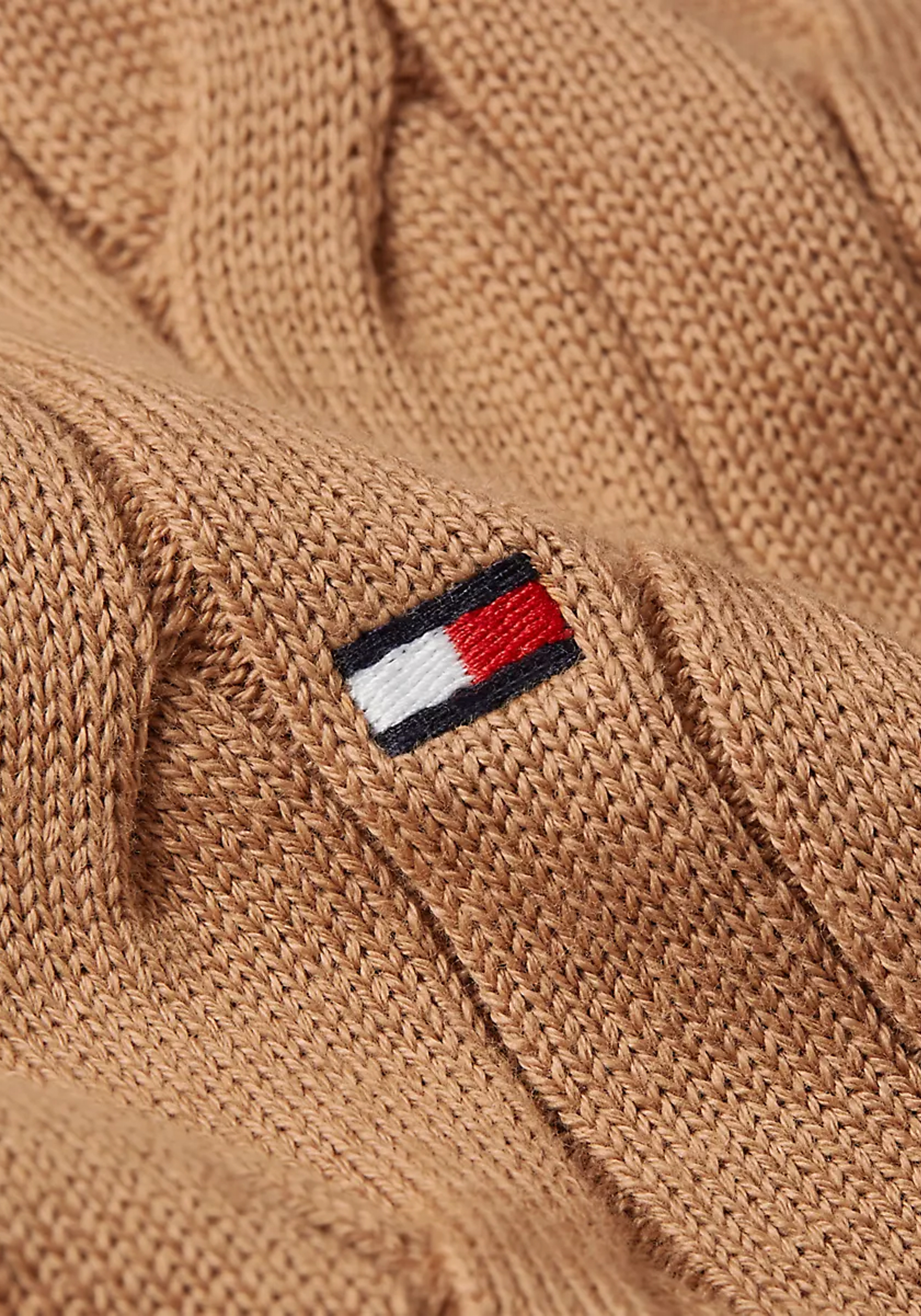 Tommy Hilfiger heren coltrui katoen, camel