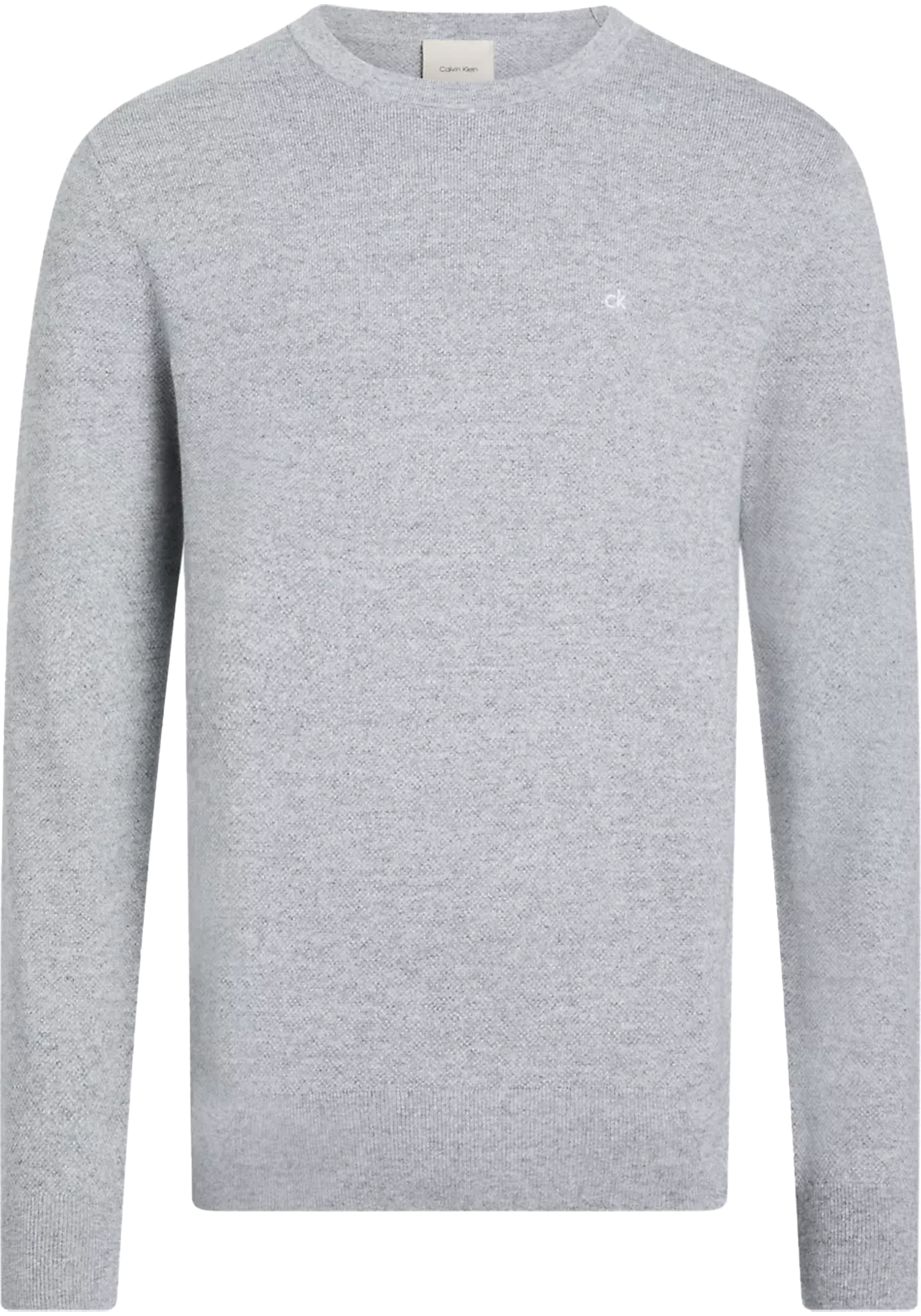 Calvin Klein heren pullover katoenmengsel, grijs