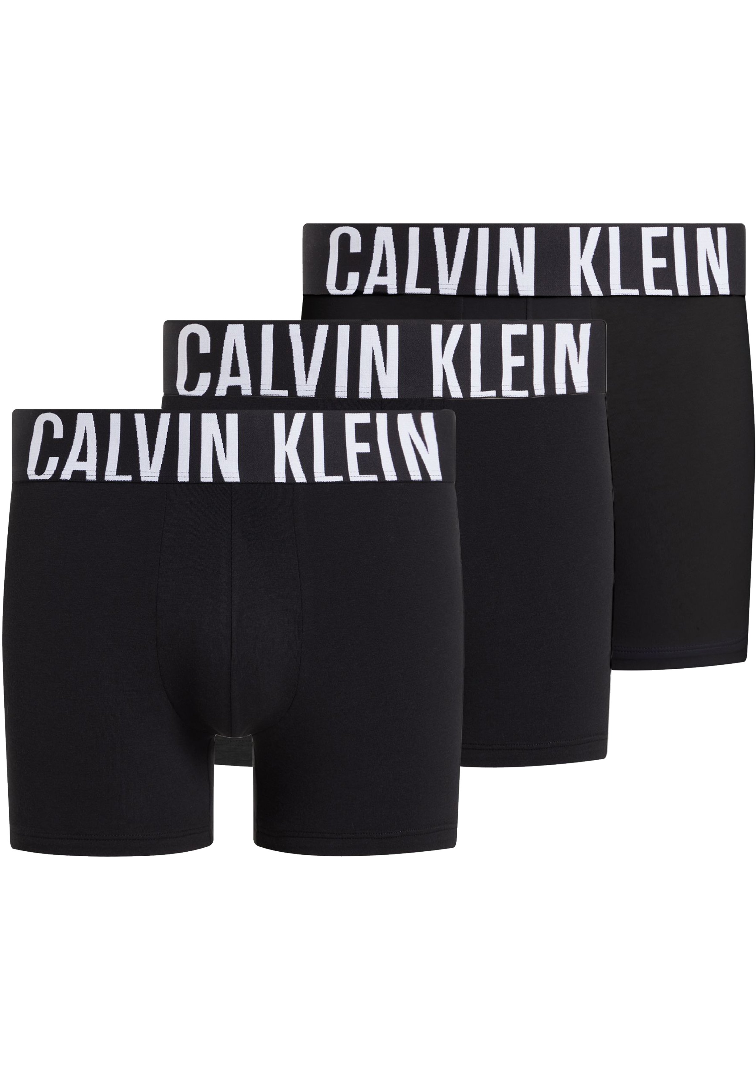 Calvin Klein Boxer Briefs (3-pack), heren boxers extra lang, zwart