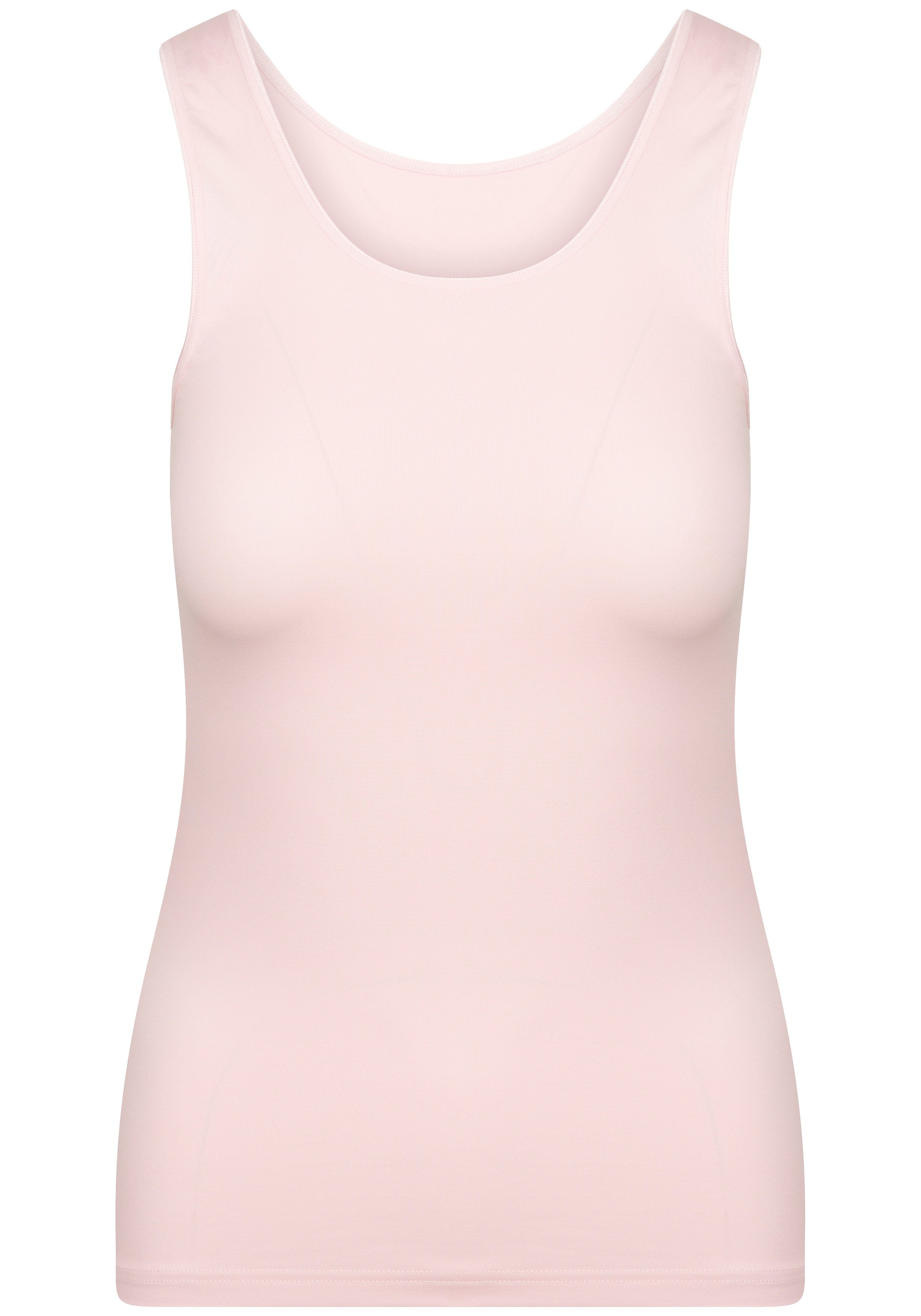 RJ Bodywear Pure Color dames top (1-pack), hemdje met brede banden, roze