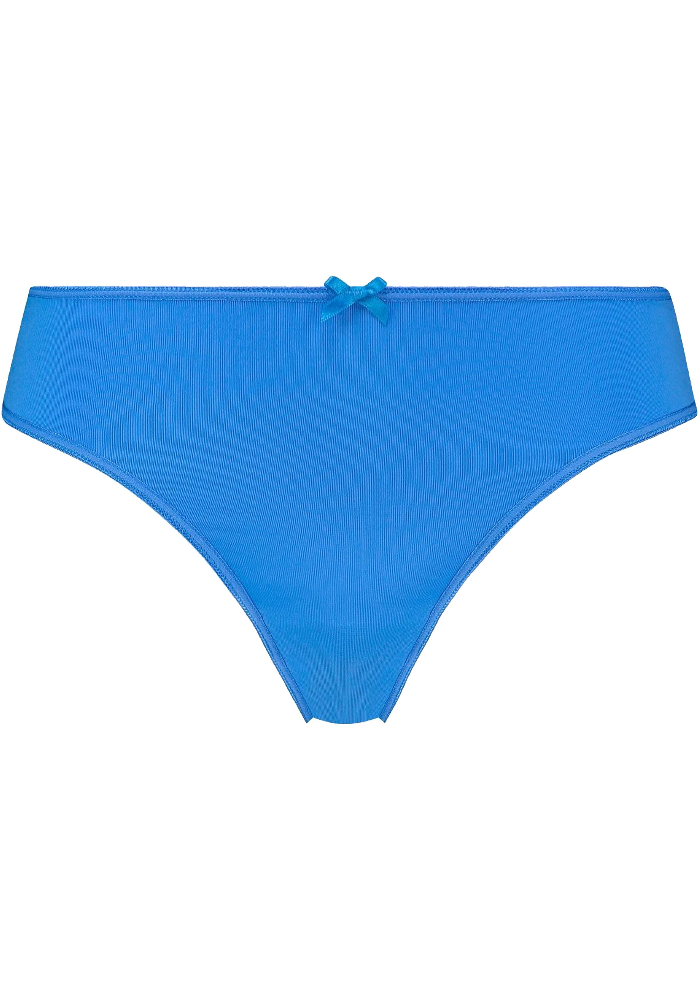 RJ Bodywear Pure Color dames string, hemelsblauw