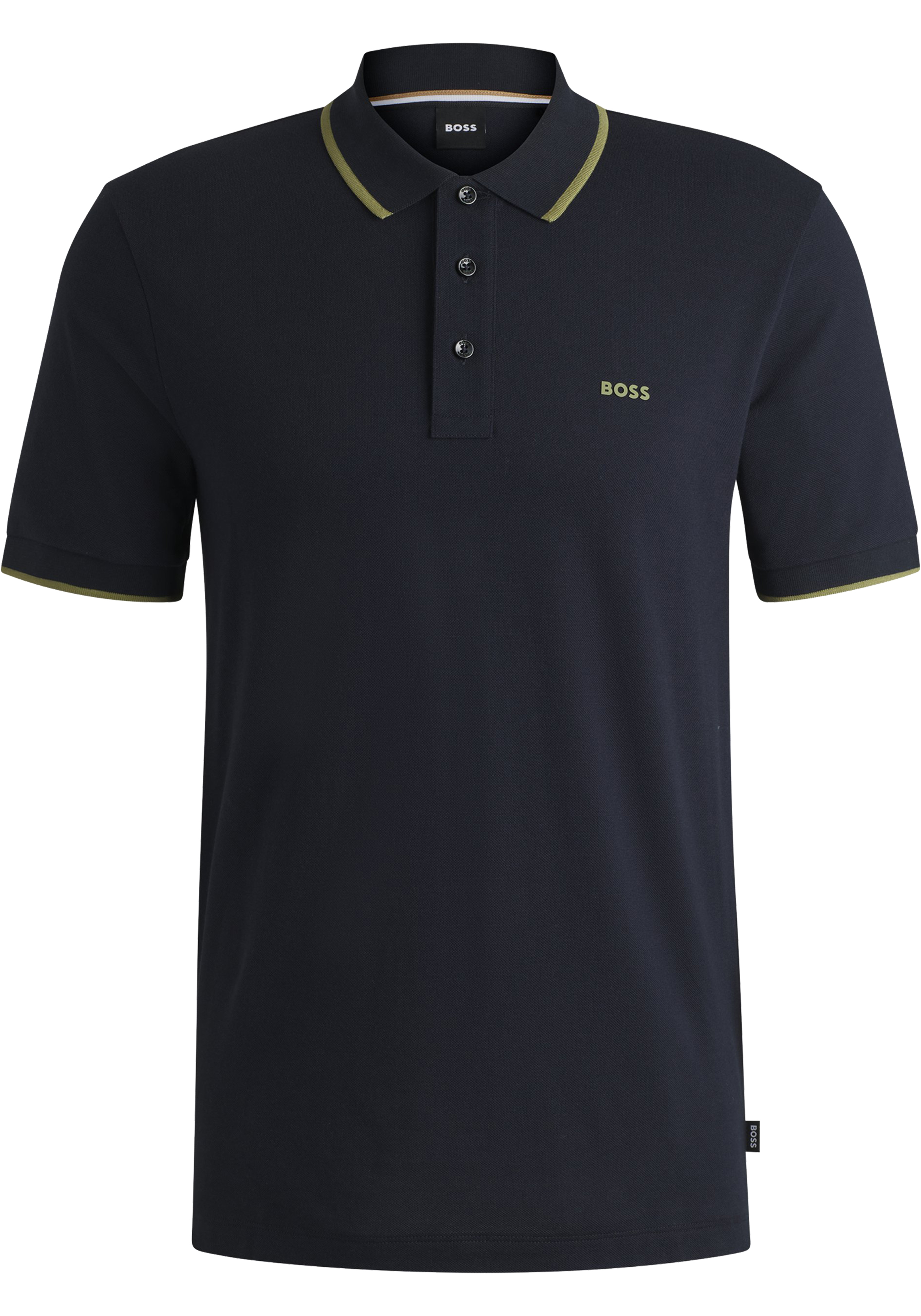 BOSS Parlay regular fit polo, pique, navy blauw