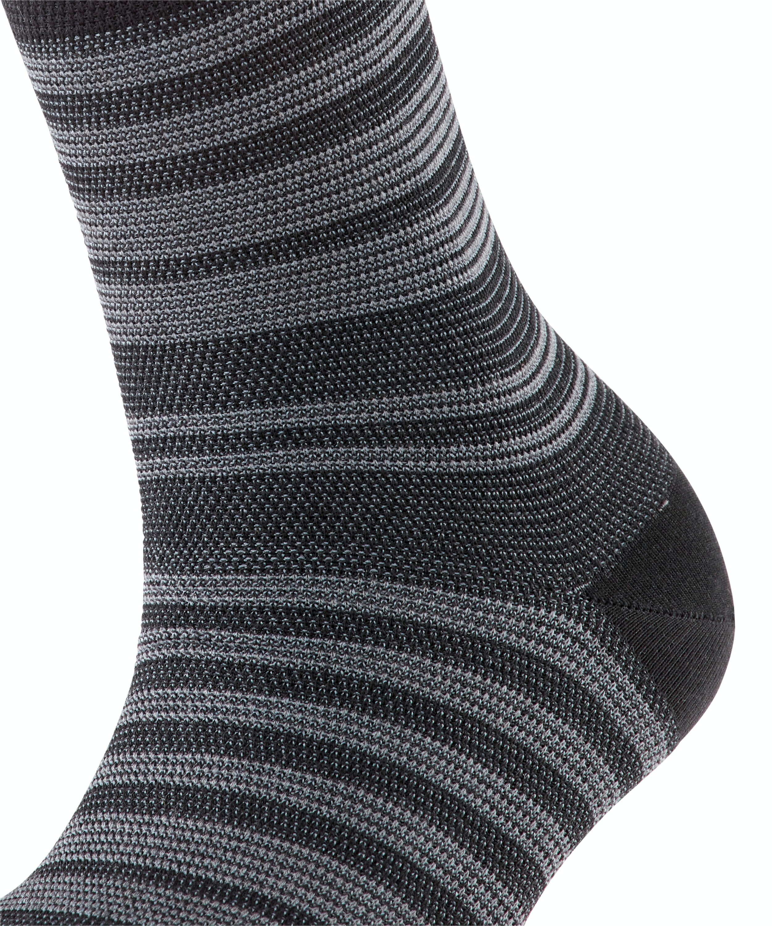 FALKE Sunset Stripe damessokken, zwart (black)