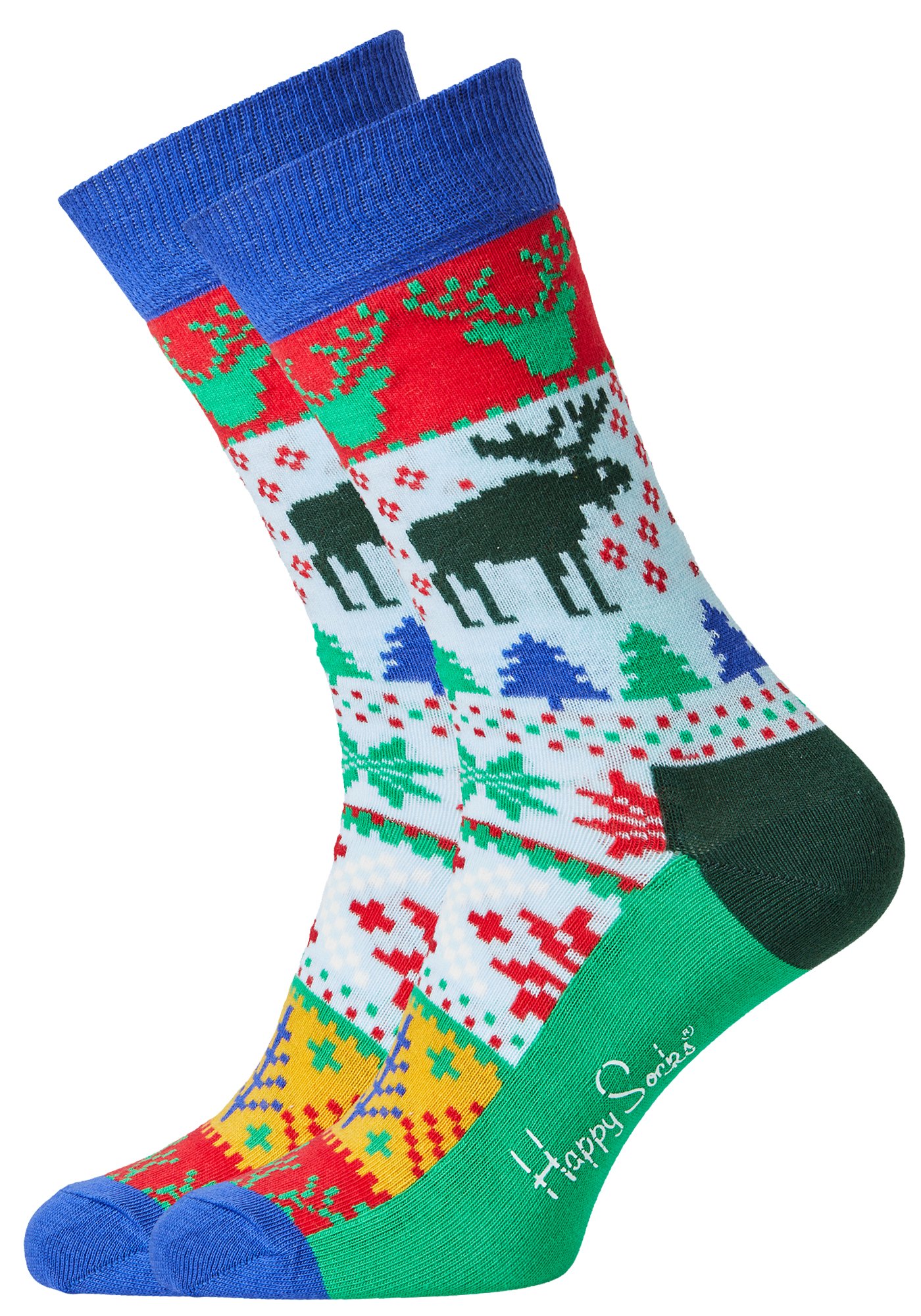 Happy Socks Fair Isle Socks, unisex sokken