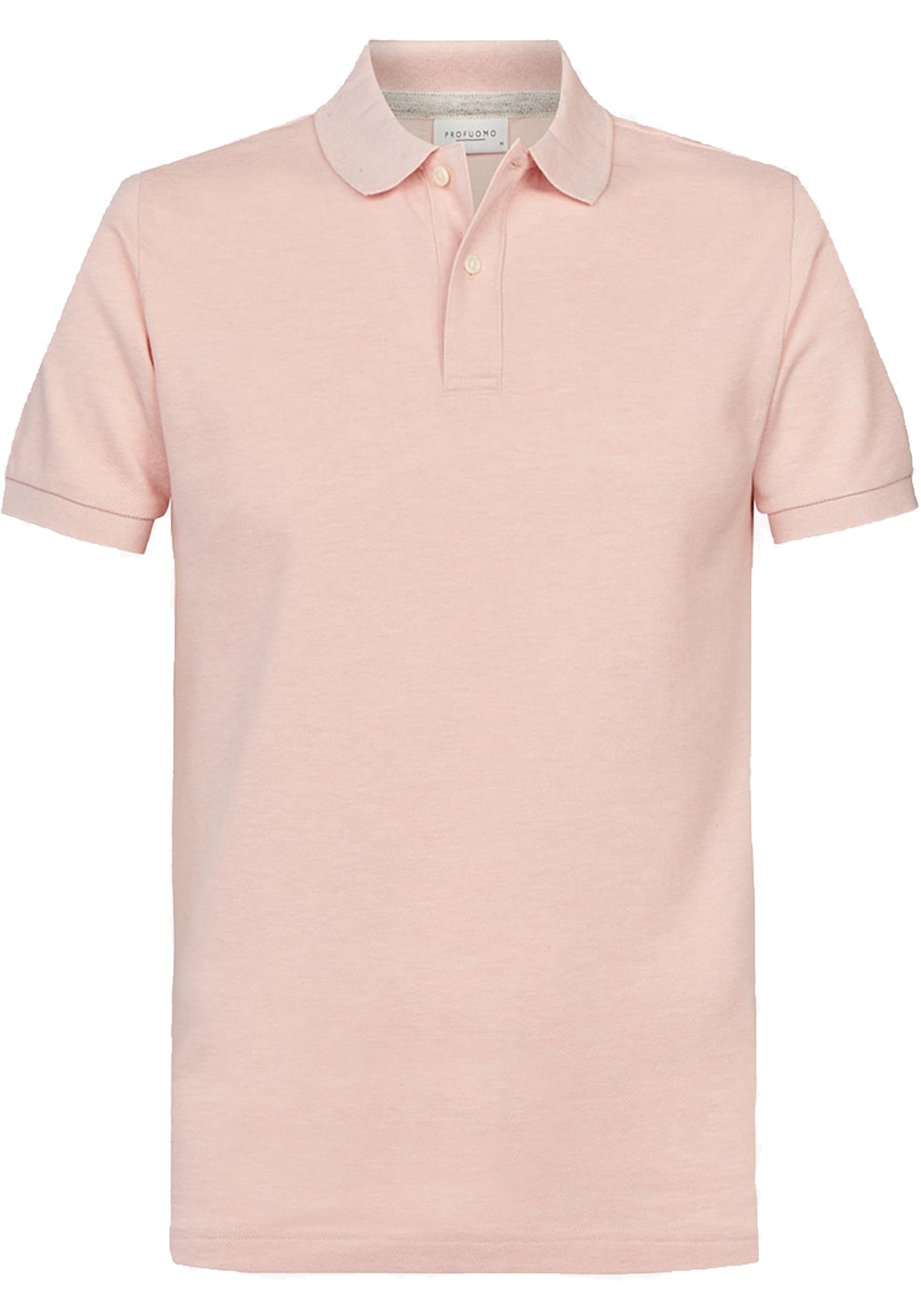 Profuomo slim fit heren polo, roze