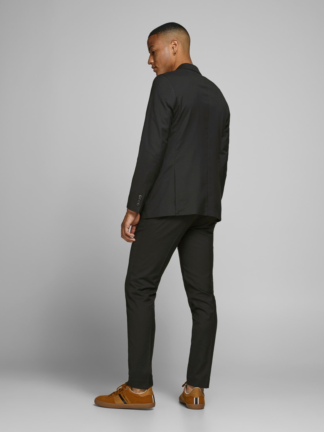 JACK & JONES Franco Trouser slim fit, heren pantalon, zwart