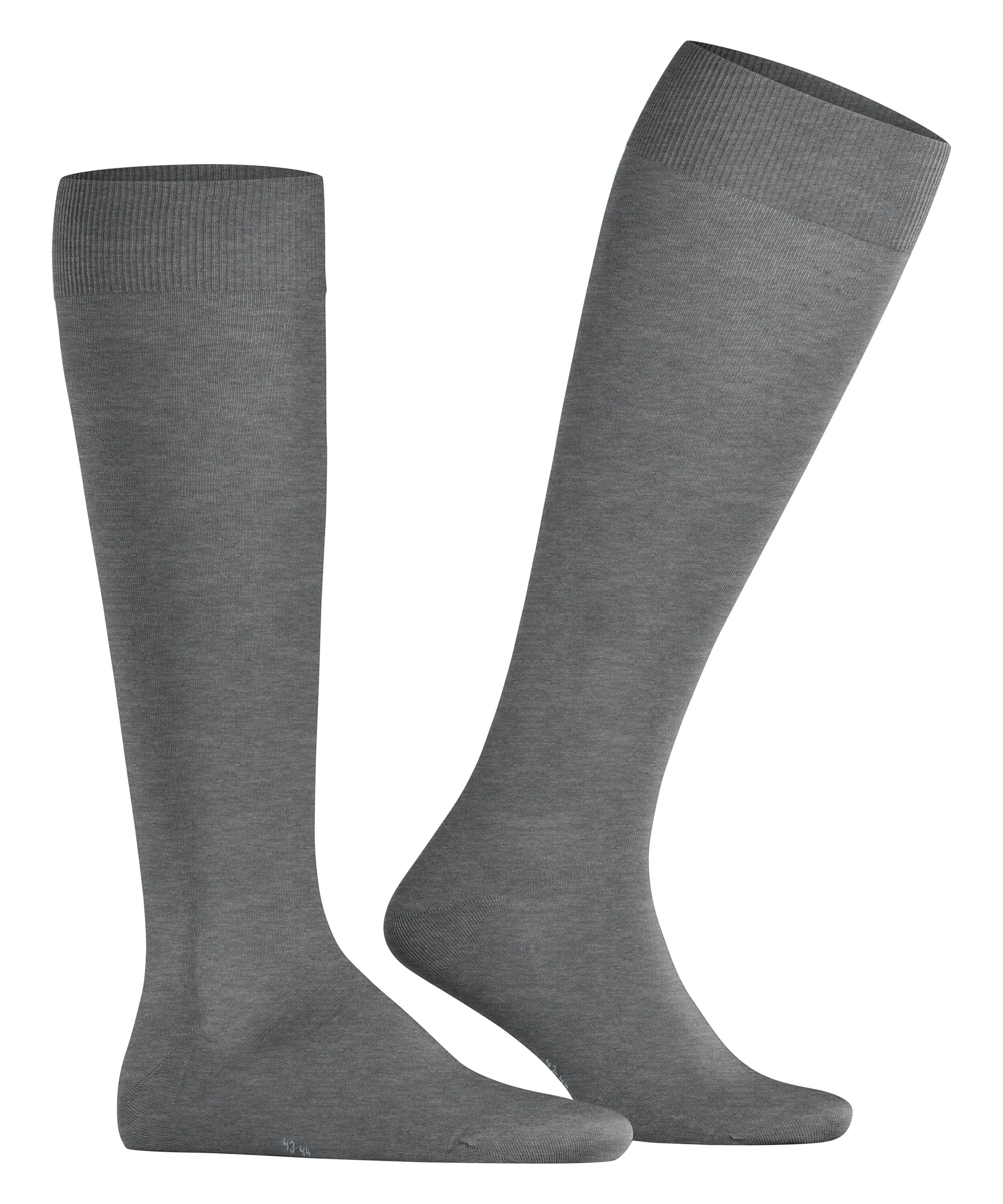 FALKE ClimaWool heren kniekousen, grijs (light greymel.)