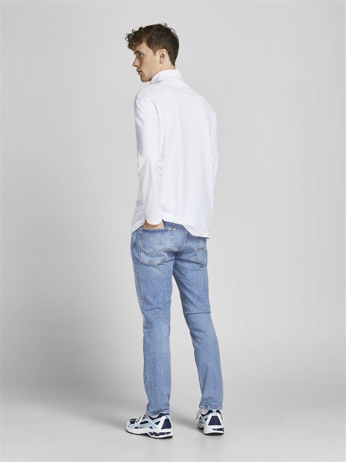 JACK & JONES Tim Original regular fit, heren jeans, denimblauw