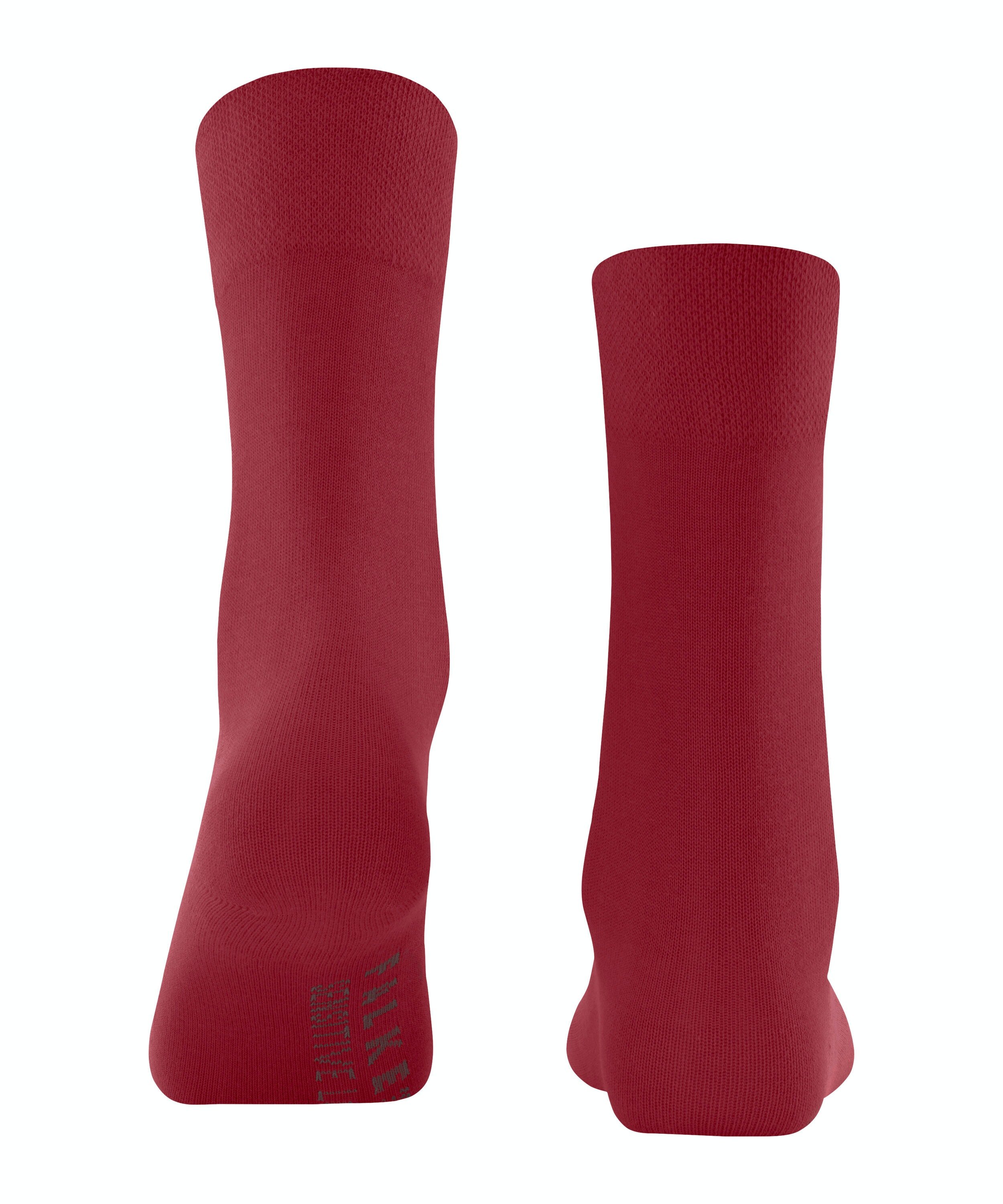 FALKE Sensitive London damessokken, rood (scarlet)