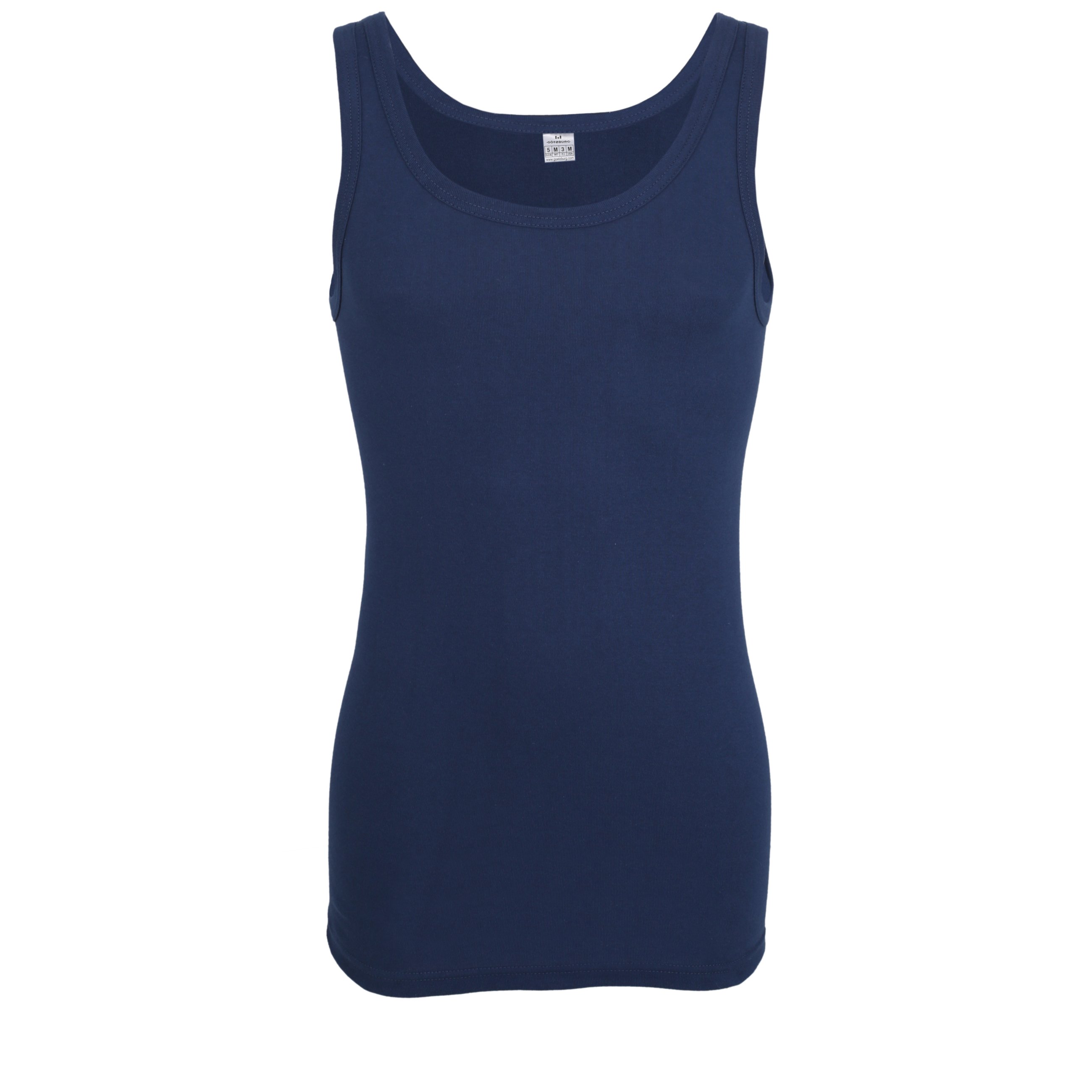 Gotzburg heren singlets Feinripp (2-pack), blauw