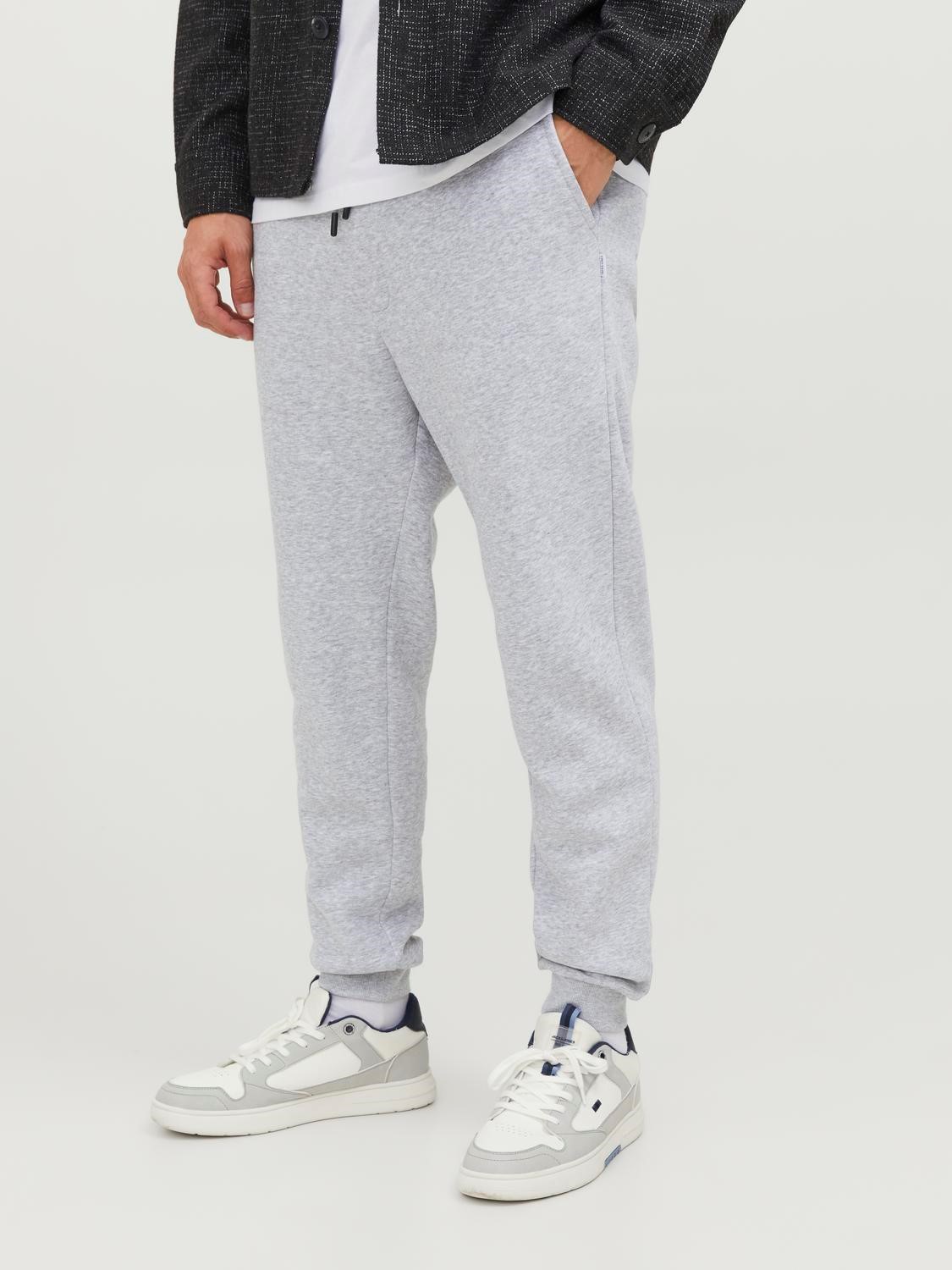 JACK & JONES Gordon Bradley Sweat Pant regular fit, heren joggingbroek, lichtgrijs melange