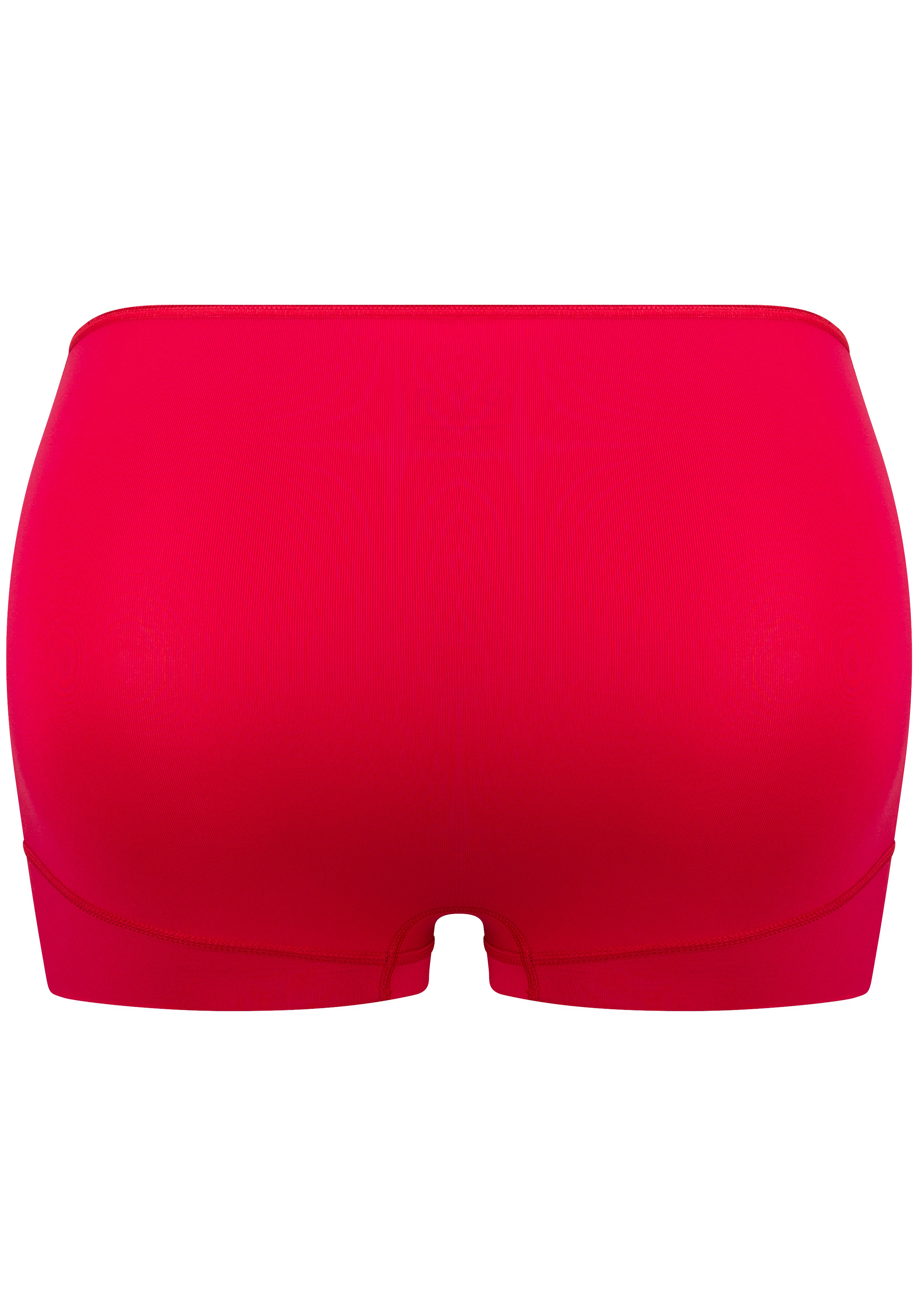 RJ Bodywear Pure Color dames short extra hoog, donkerrood