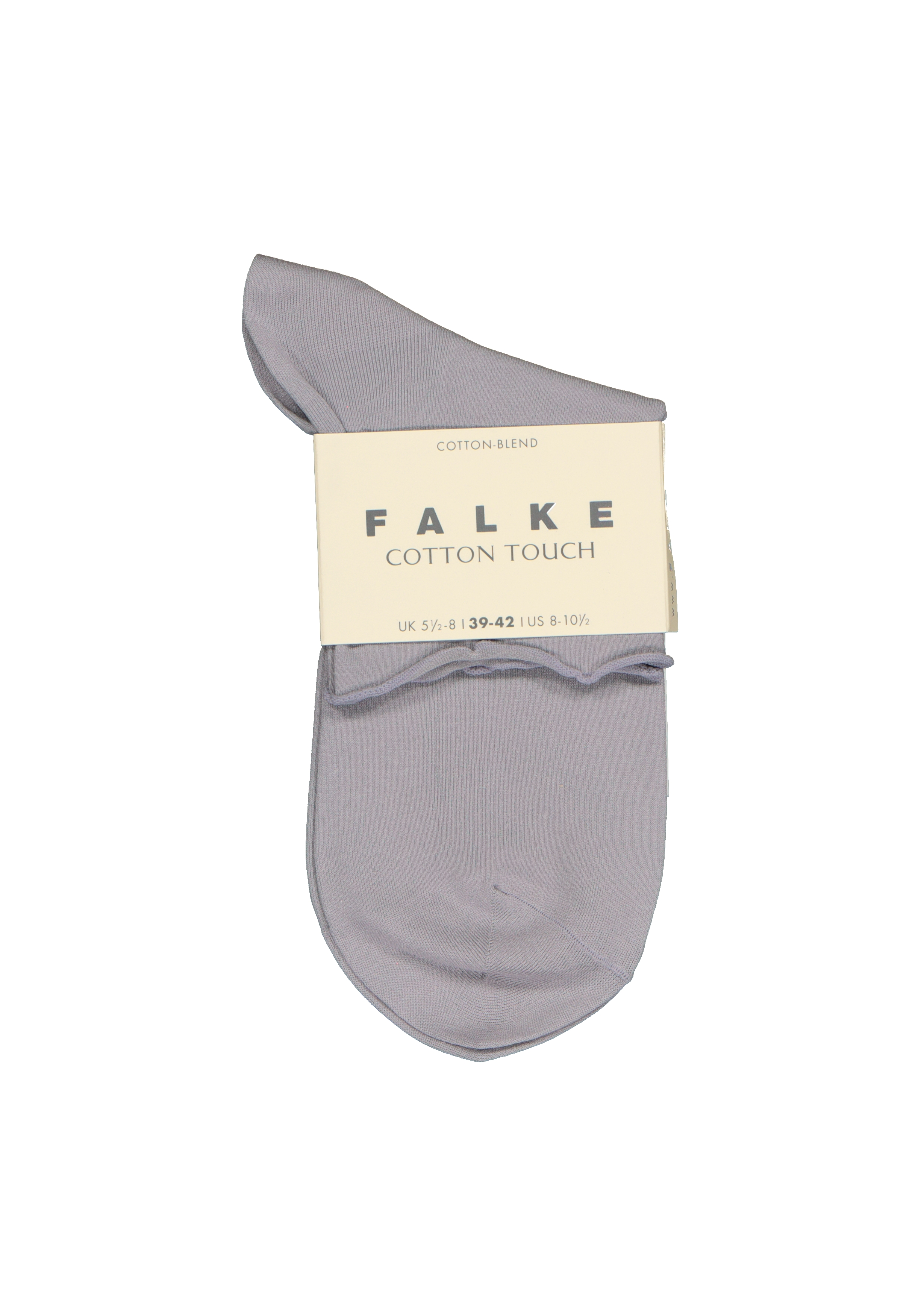 FALKE Cotton Touch korte damessokken, katoen, zilvergrijs (silver)