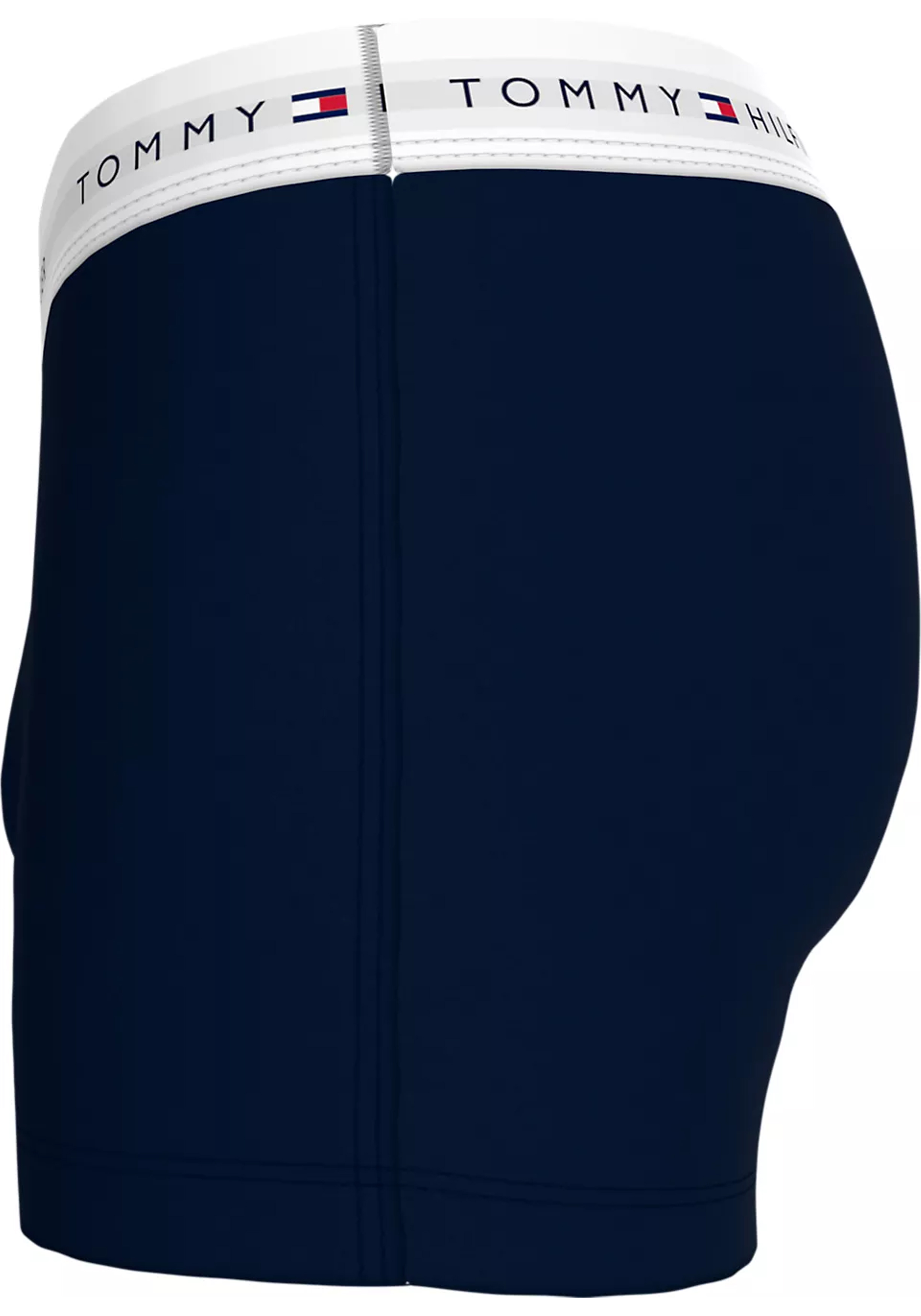 Tommy Hilfiger trunk (7-pack), heren boxers normale lengte, blauw met gekleurde tailleband