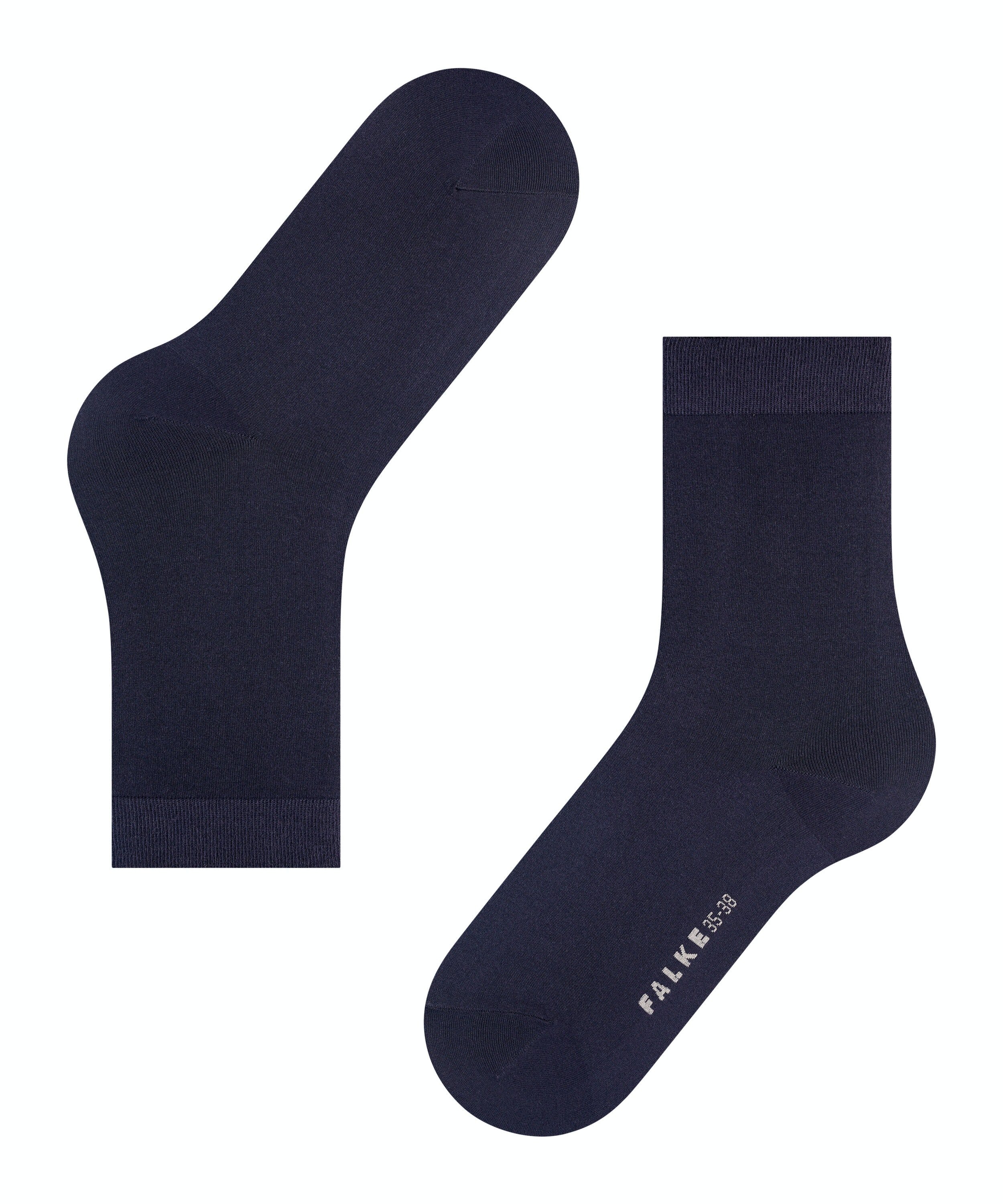 FALKE Cotton Touch damessokken, donkerblauw (dark navy)