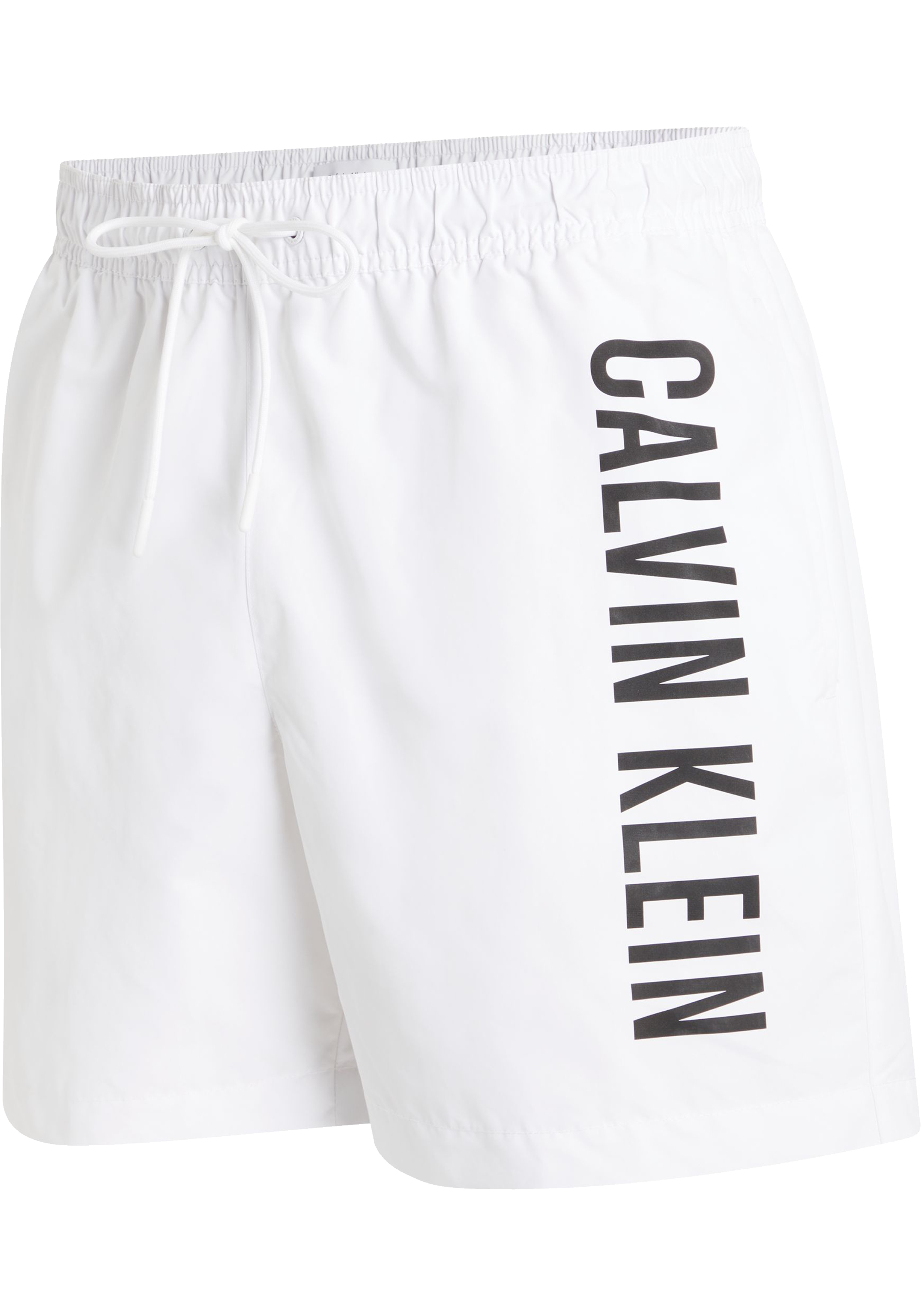 Calvin Klein Medium Drawstring swimshort, heren zwembroek, wit