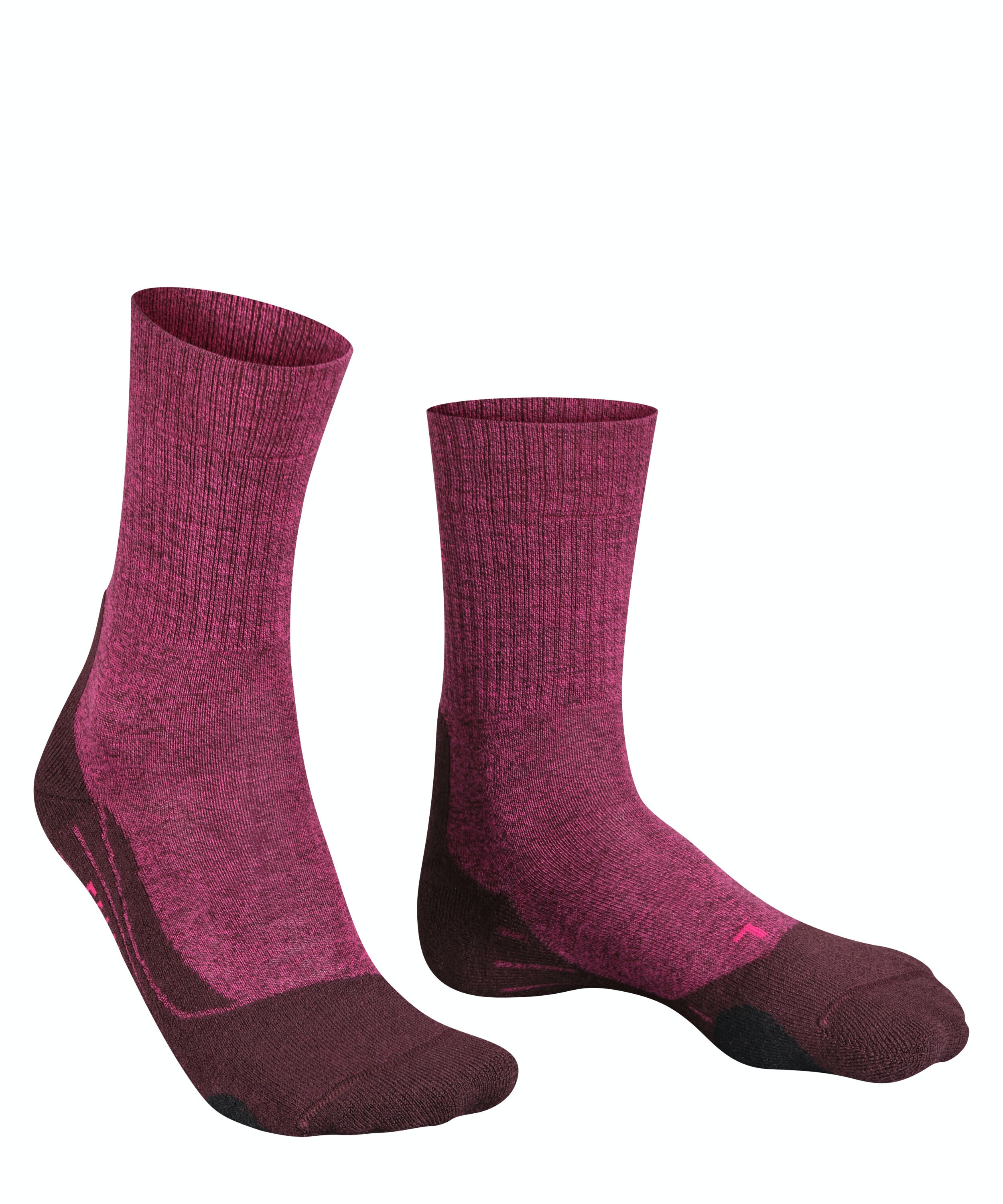 FALKE TK2 Explore Wool dames trekking sokken, bordeauxrood (burgundy)