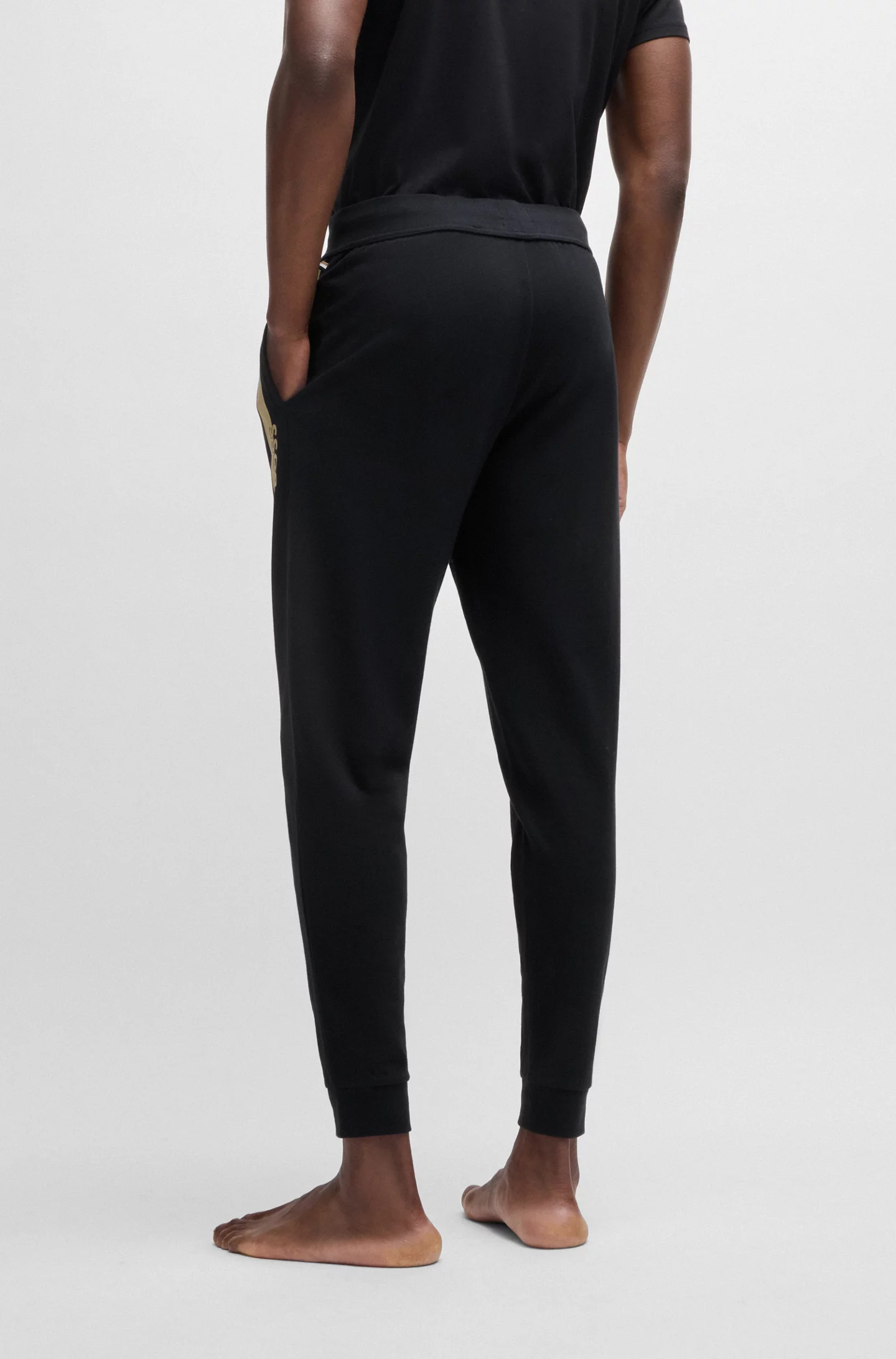 BOSS Authentic Pants, heren pyjama- of loungebroek, zwart