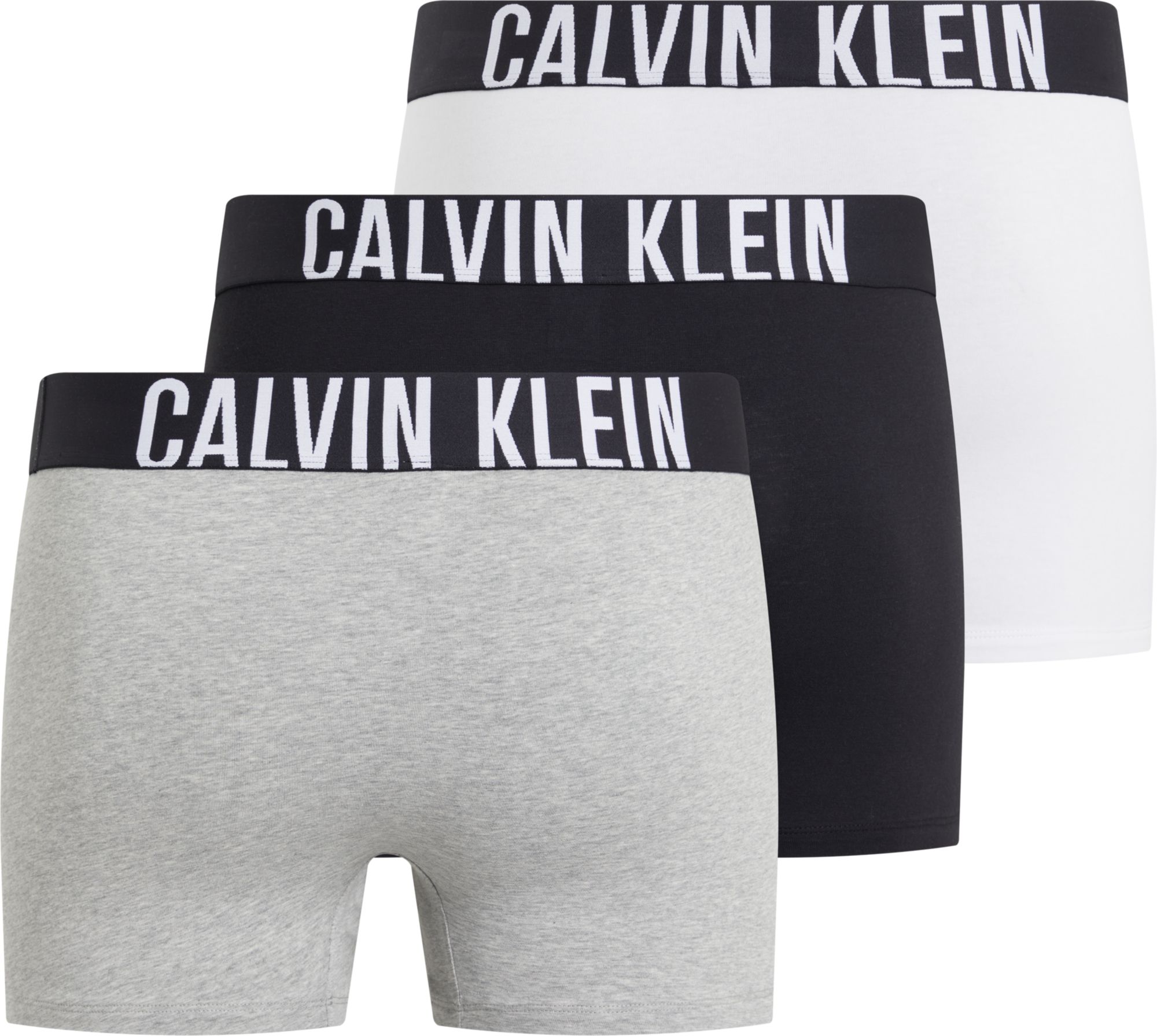 Calvin Klein Trunk (3-pack), heren boxers normale lengte, zwart, grijs, wit