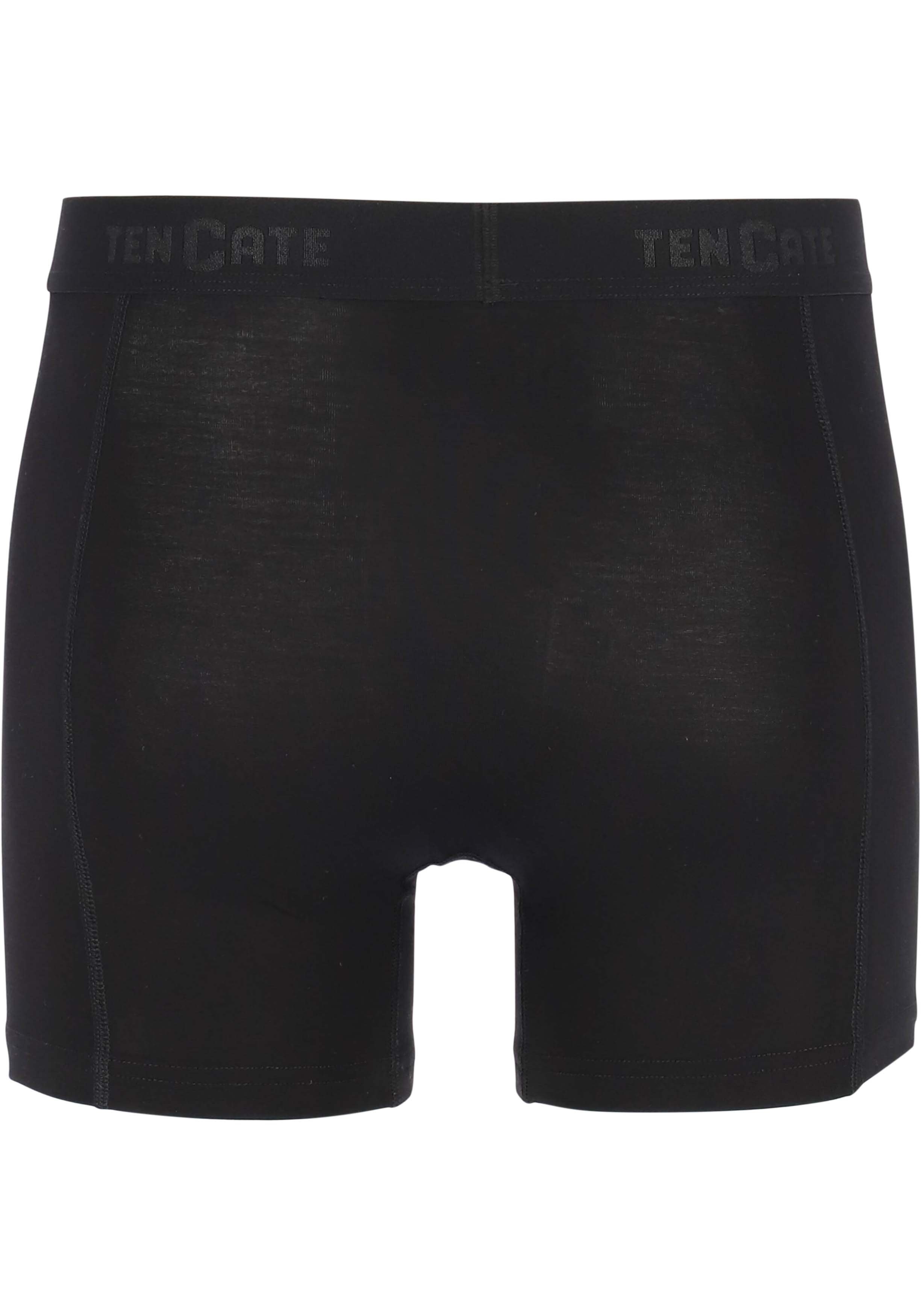 TEN CATE Basics men bamboo viscose shorts (2-pack), heren boxers normale lengte, zwart