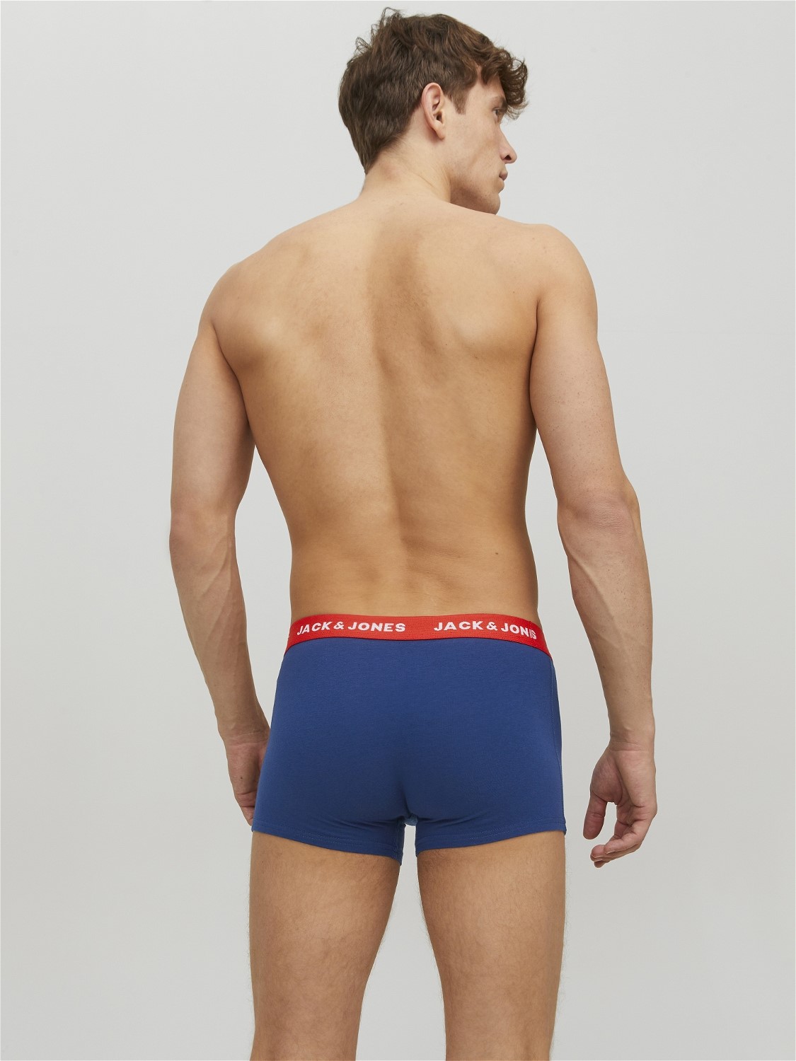 JACK & JONES Jaclee trunks (5-pack), heren boxers normale lengte, blauw