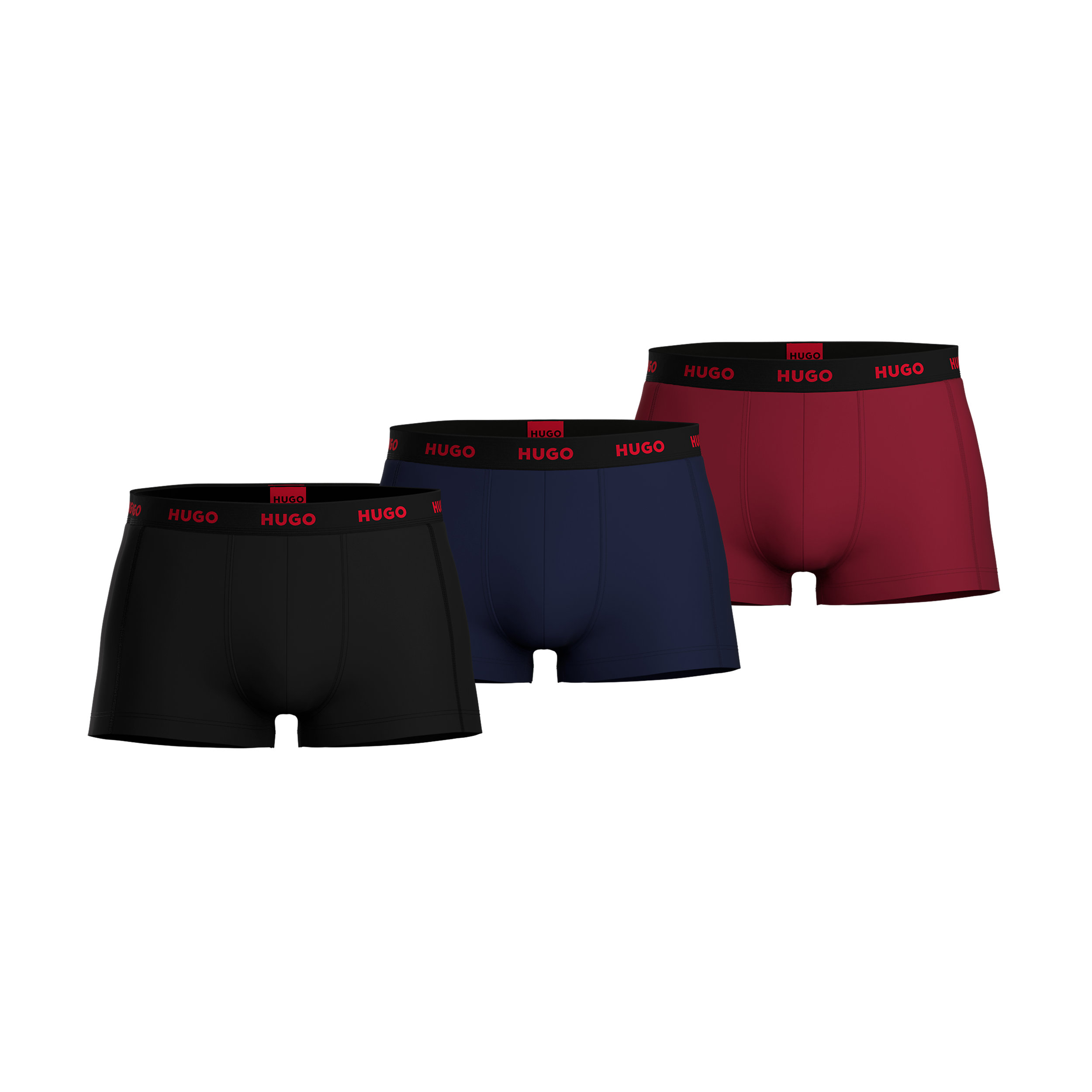 HUGO trunks (3-pack), heren boxers kort, navy blauw