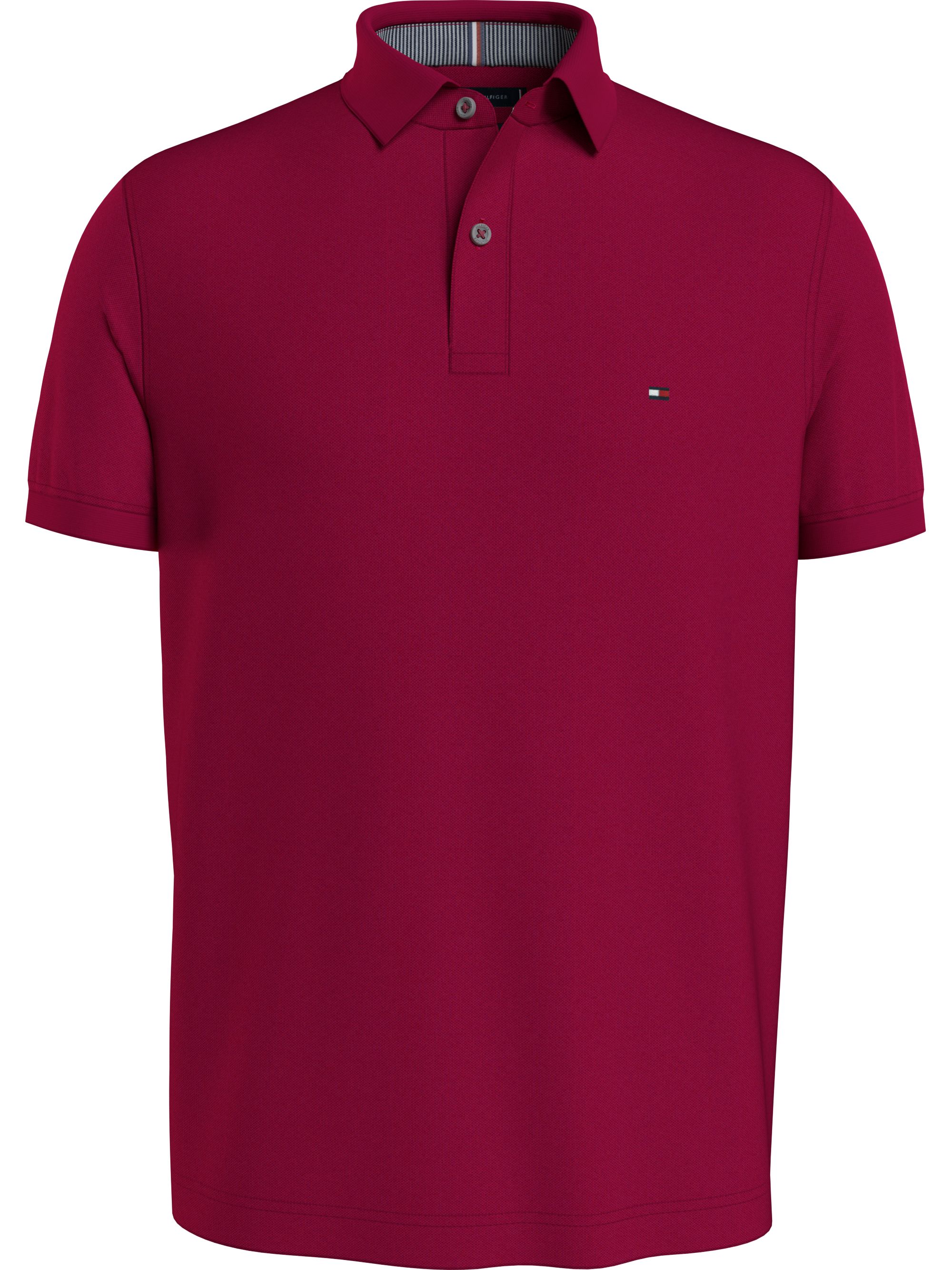 Tommy Hilfiger 1985 Regular Polo, heren poloshirt, donker roze-rood